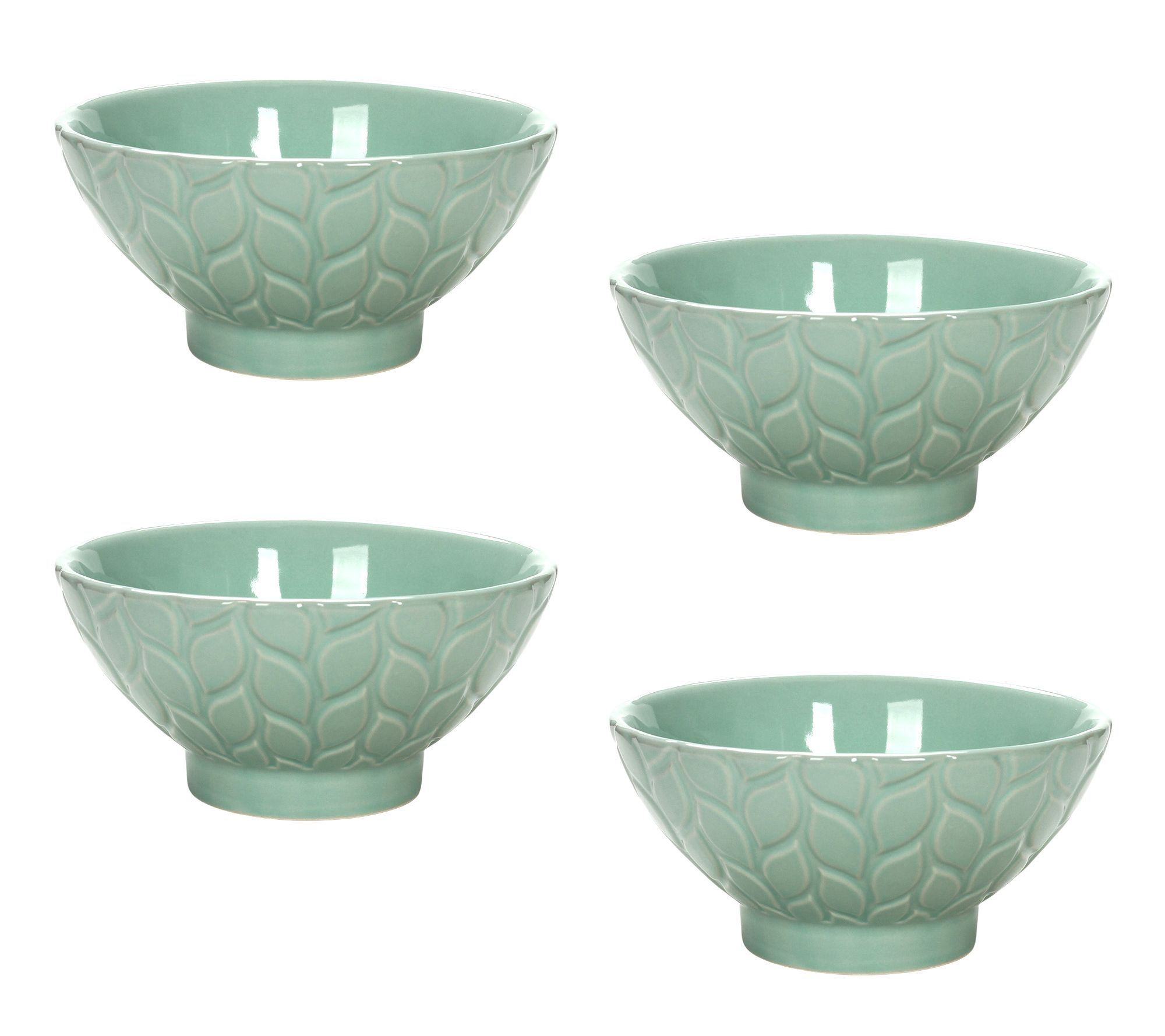 "As Is" Temp-tations Seasonal Set of (4) 16-oz Pedestal Bowls