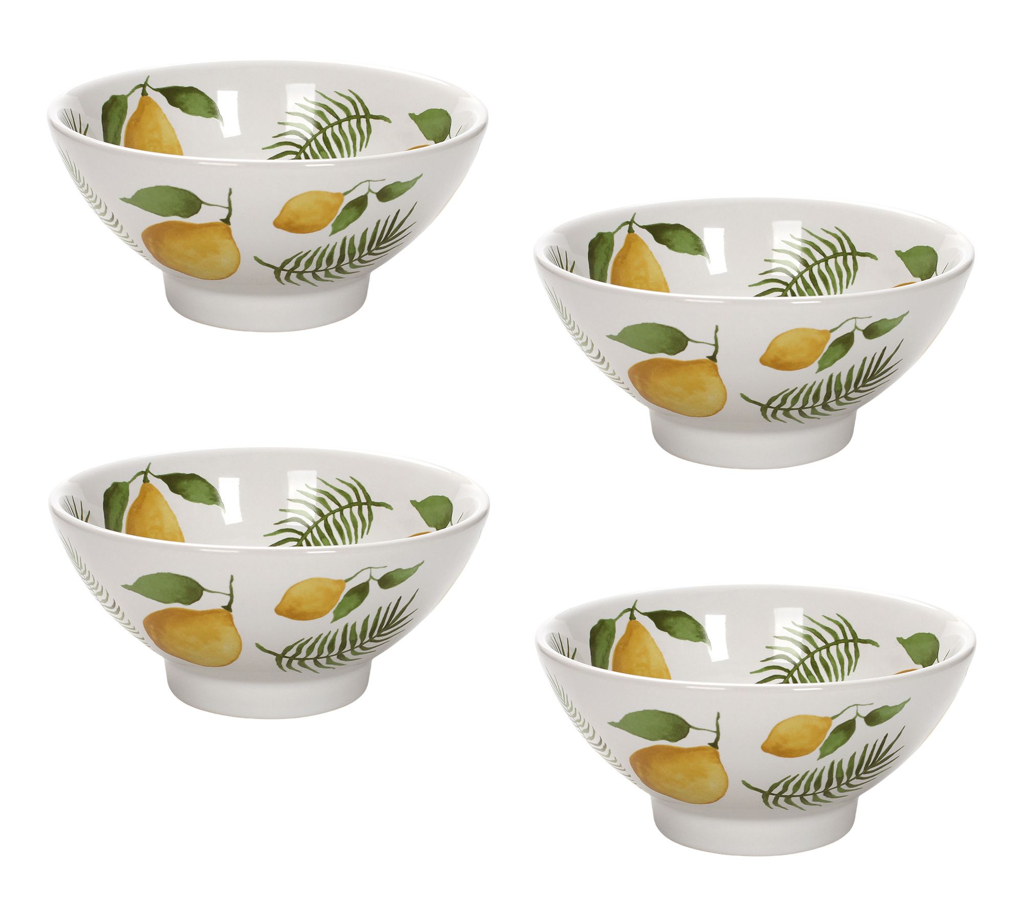 "As Is" Temp-tations Seasonal Set of (4) 16-oz Pedestal Bowls
