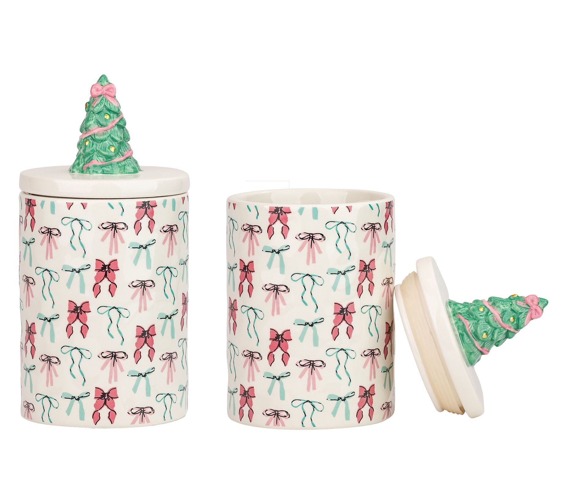 10 Strawberry Street Set of 2 Bella Holiday Can ster