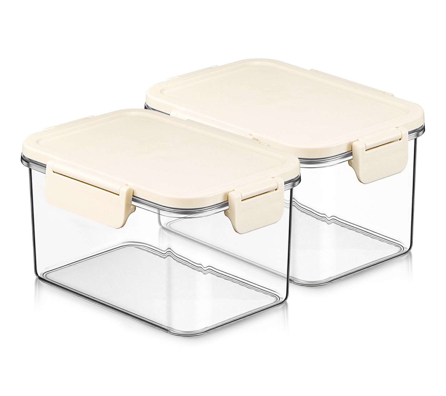 Sorbus Airtight Plastic Food Container, Small Rectangle -2 Pk