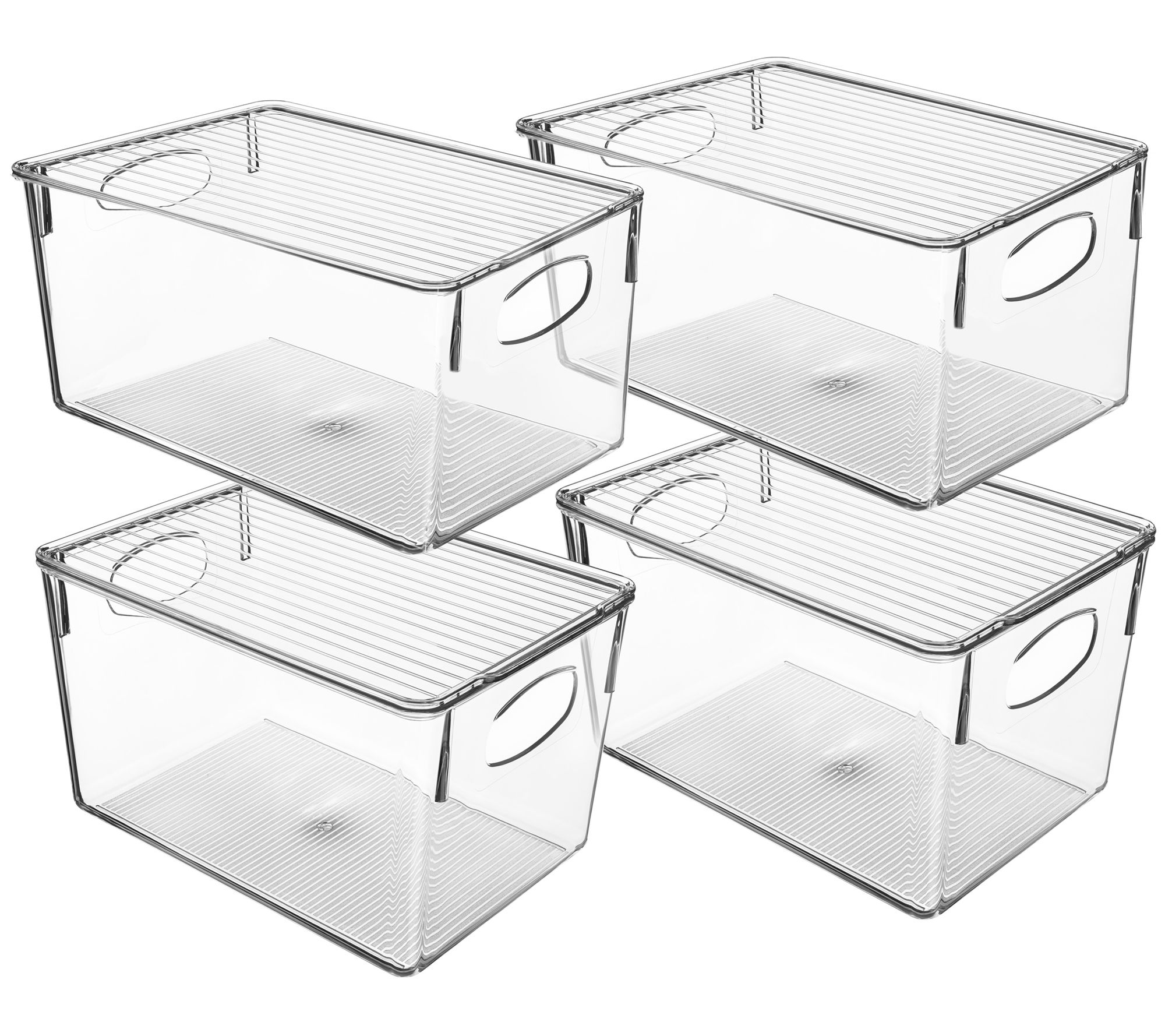 Sorbus 4-Pack Storage Bins with Lids