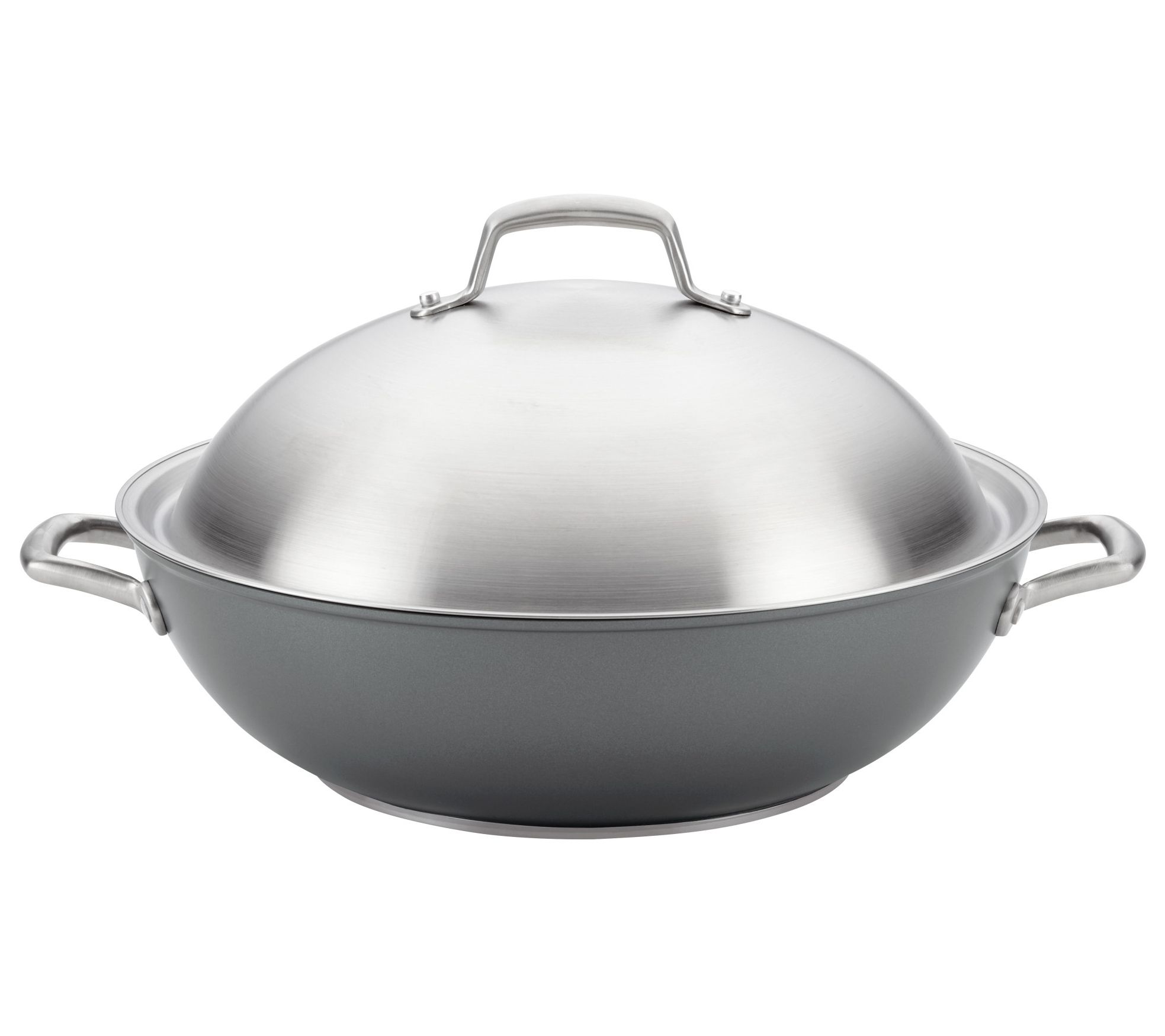 Anolon X Hybrid 3.5qt Nonstick Induction Saute Pan With Lid Super Dark Gray  : Target