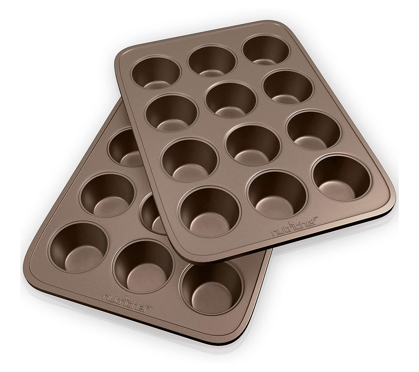 NutriChef Non-Stick Oven Pan Baking Sheets, Gold