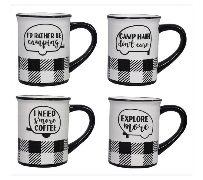 Grey Buffalo Plaid Mug-16oz-Insulated coffee Mug - The Simple Man