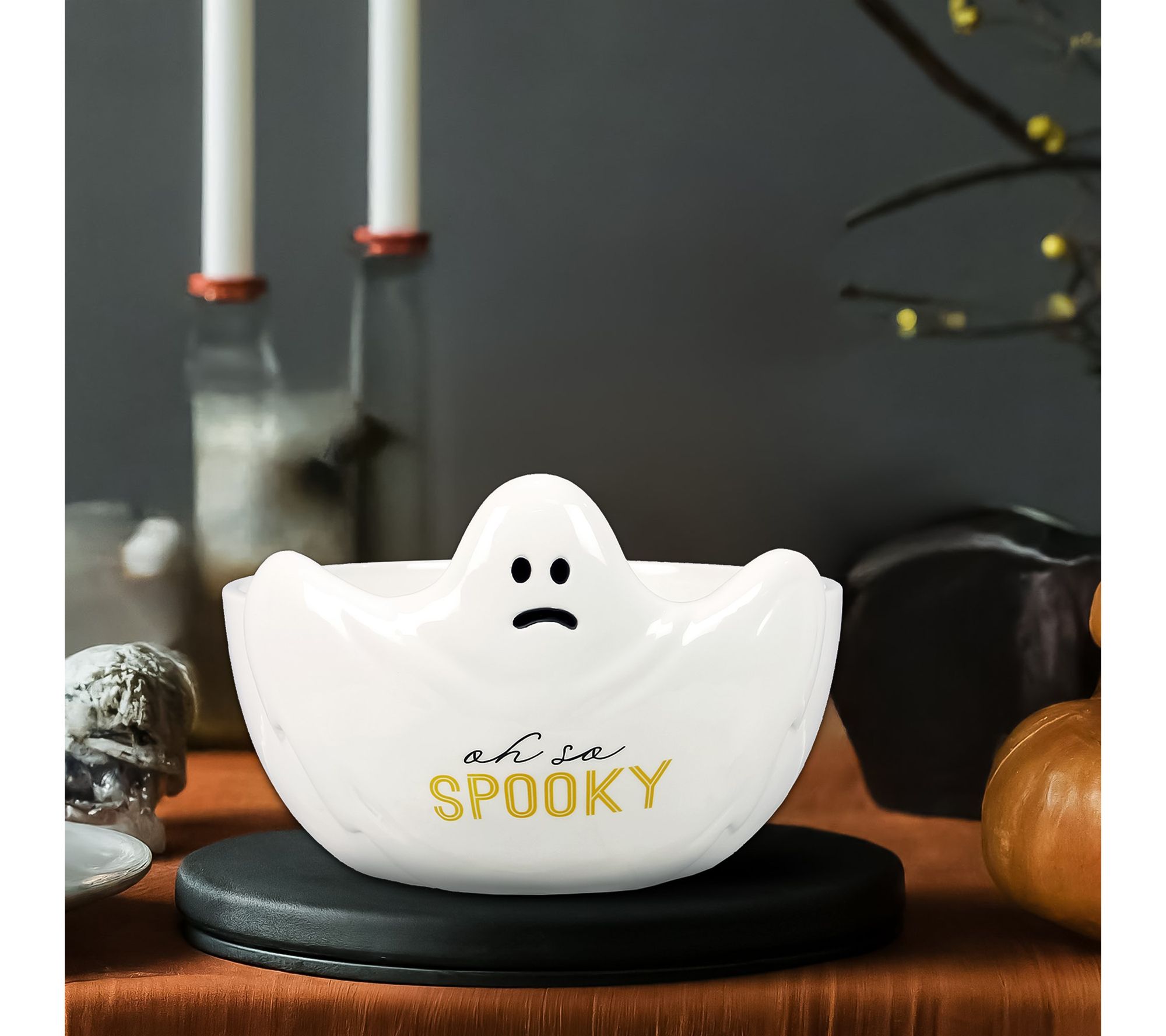 Young's Ceramic Ghost Candy Bowl - QVC.com