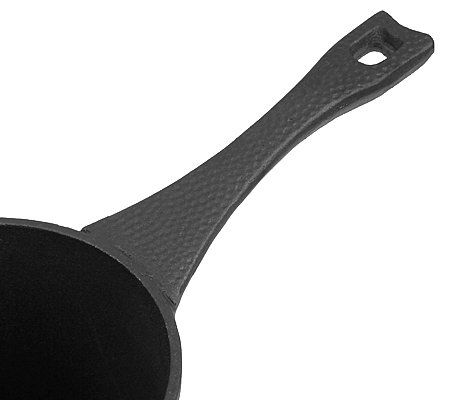 Paula Deen 10 Cast Iron Skillet with Pouring Spouts Swirled Bottom