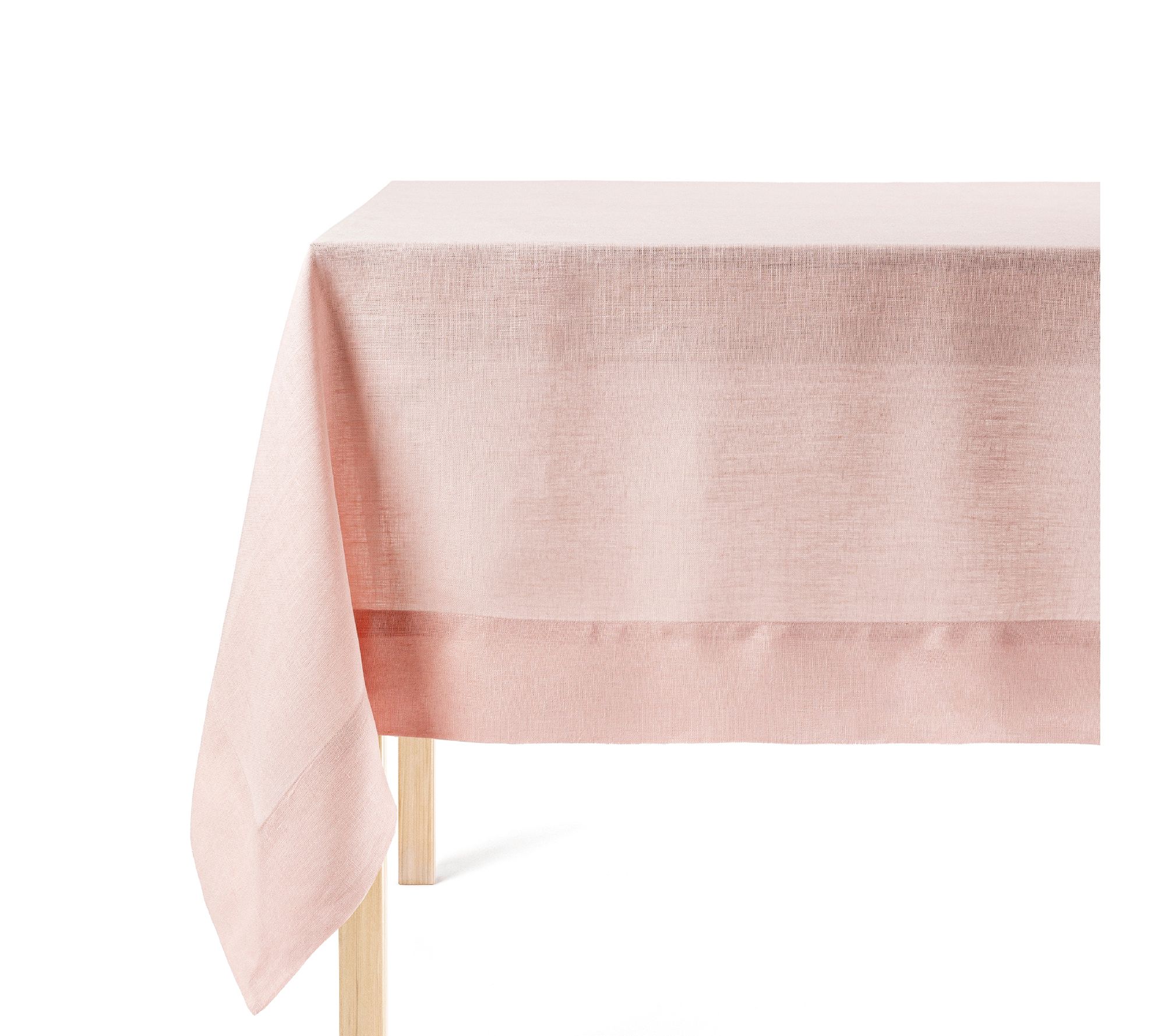 over&back 100%-Linen Woven Tablecloth - MachineWashable