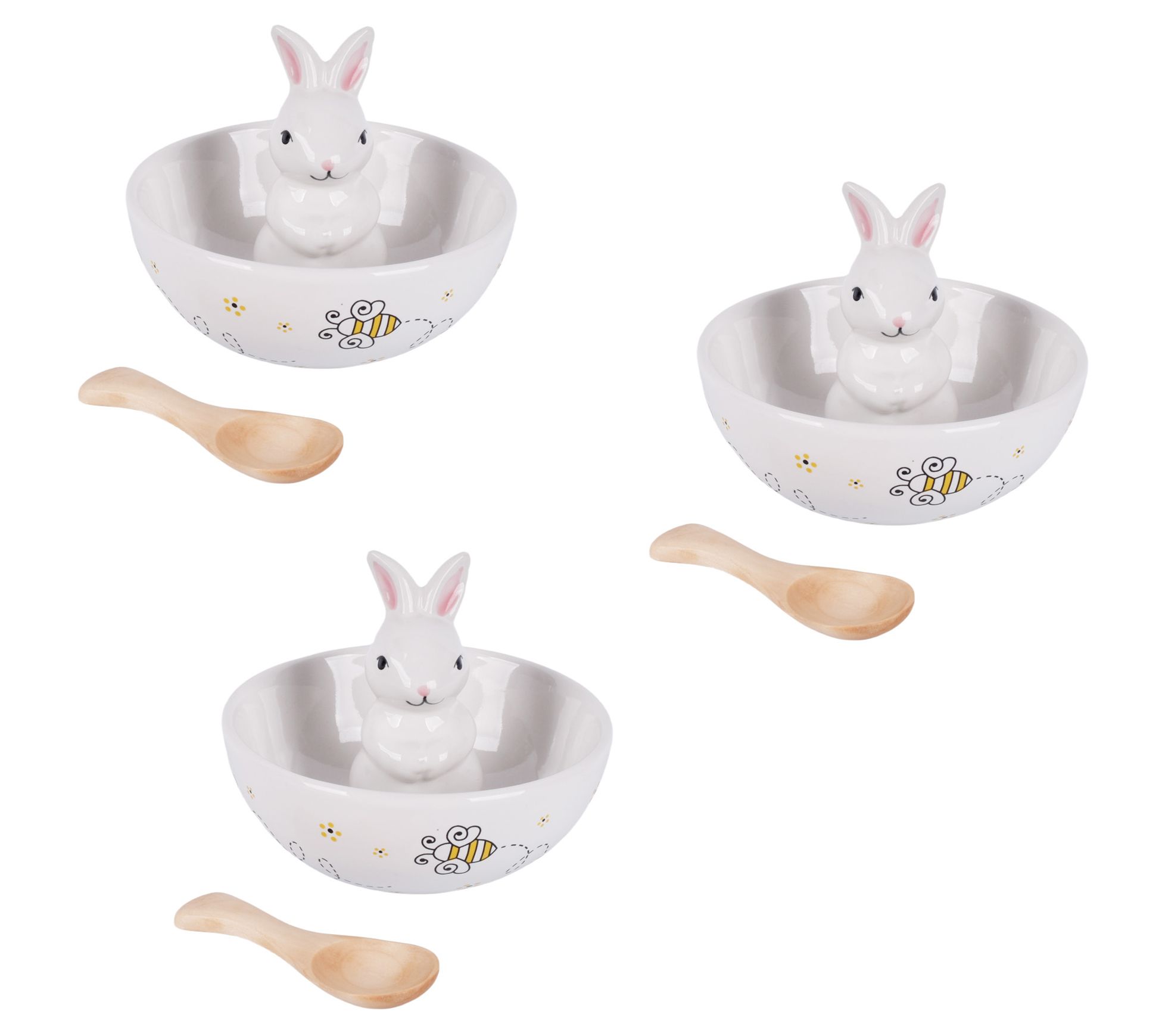 "As Is" Temp-tations Special Edition Candy Dishes w/ Wood Spoons