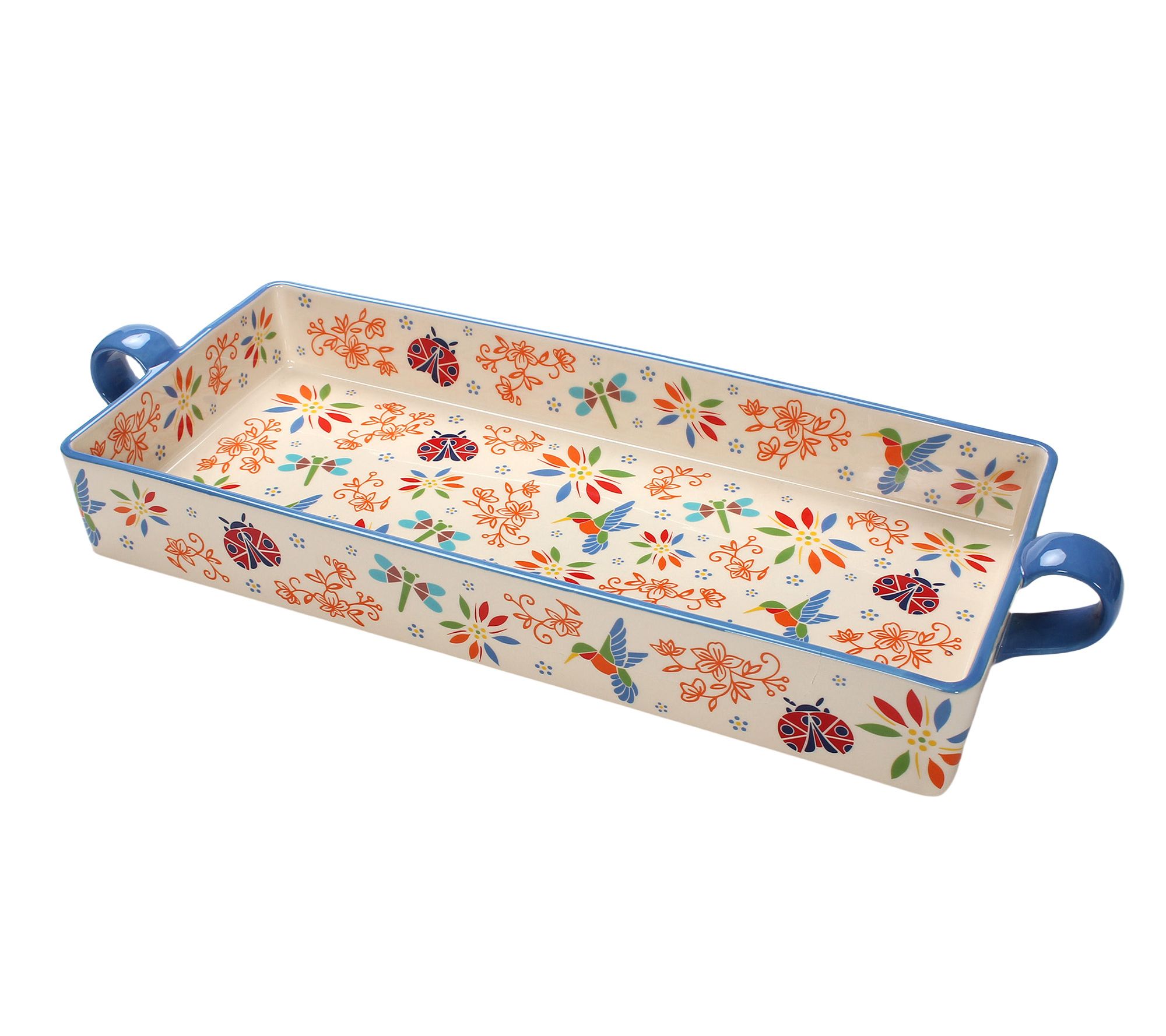 "As Is" Temp-tations Seasonal 18" Serving Tray w/ Wrap Handles