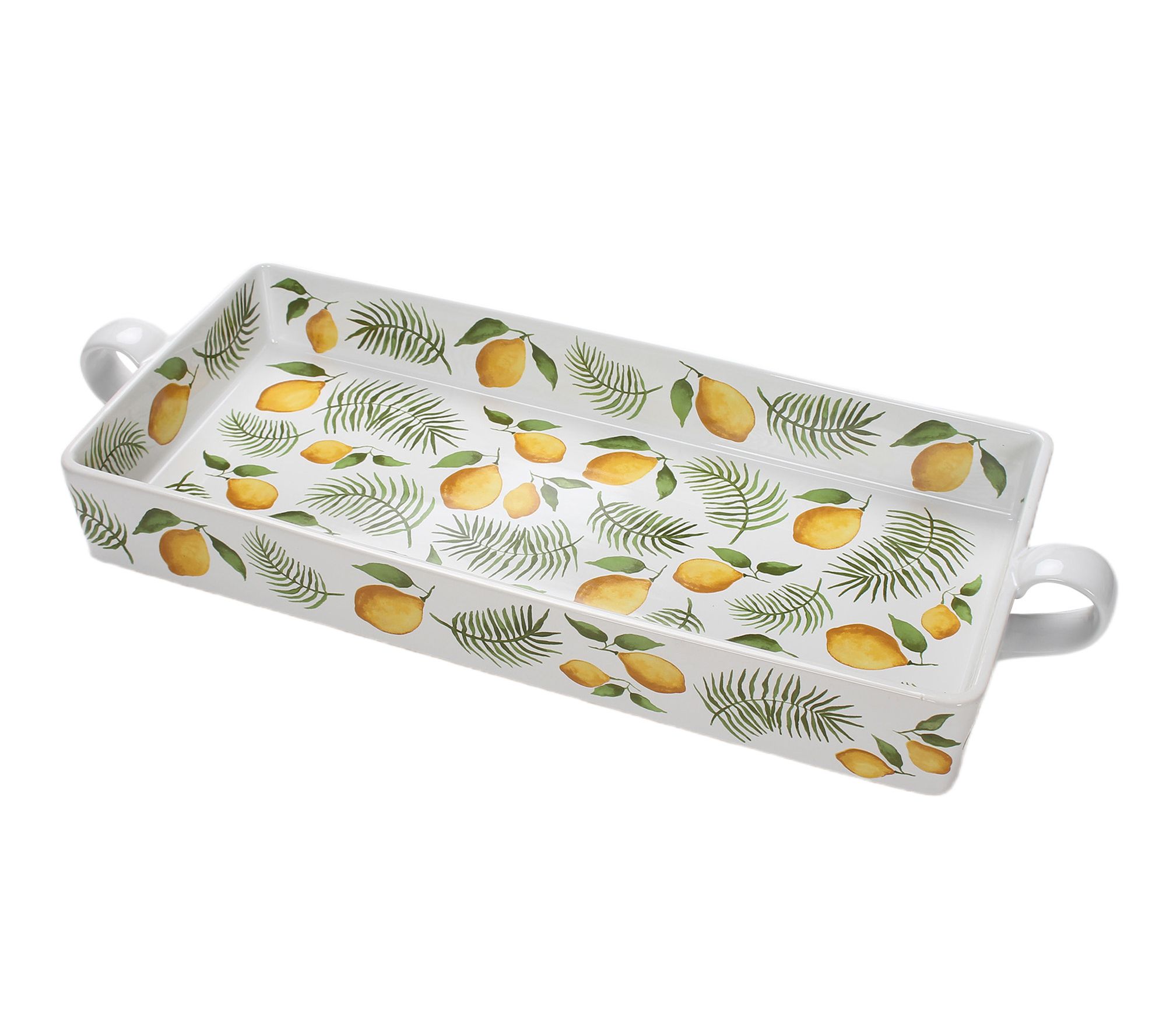 "As Is" Temp-tations Seasonal 18" Serving Tray w/ Wrap Handles