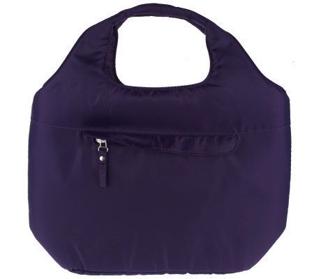 Rachael Ray Pleated Lunch Tote with Exterior Pocket - QVC.com