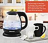 Elite Gourmet 1L Electric Glass Water Kettle, Black, 6 of 6