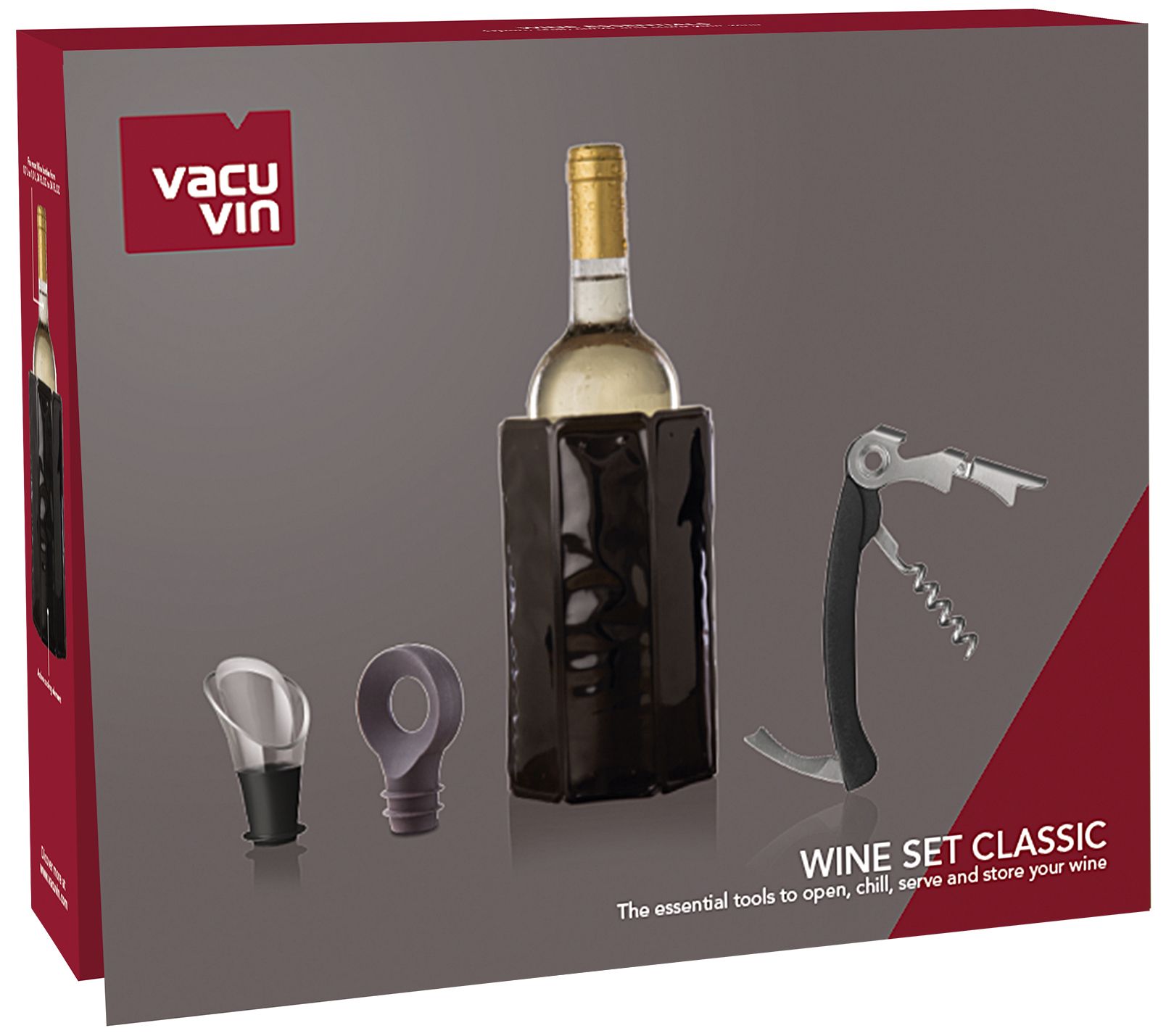 ring tv Huis Vacu Vin 4-Piece Classic Wine Set - QVC.com