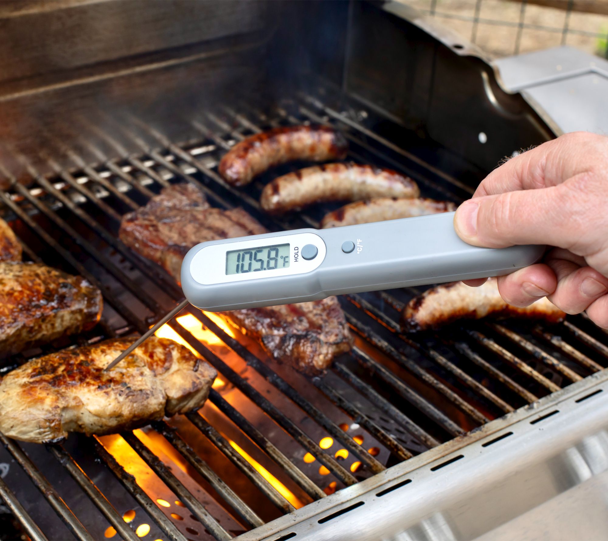 Sharper Image Thermometer Meat Grilling Oven Thermometer