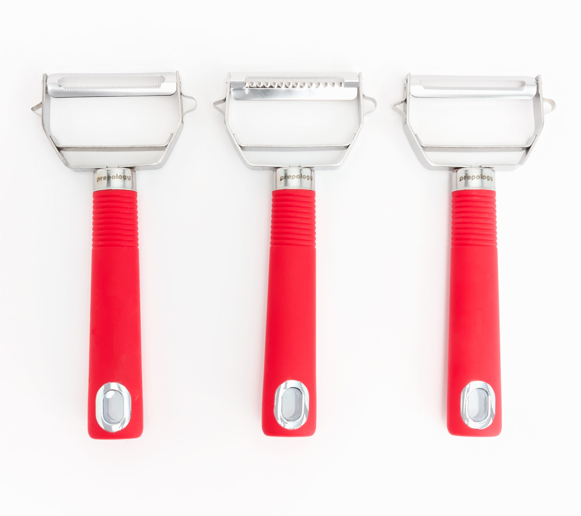 Prepology Set of 3 Variety Peelers With Covers