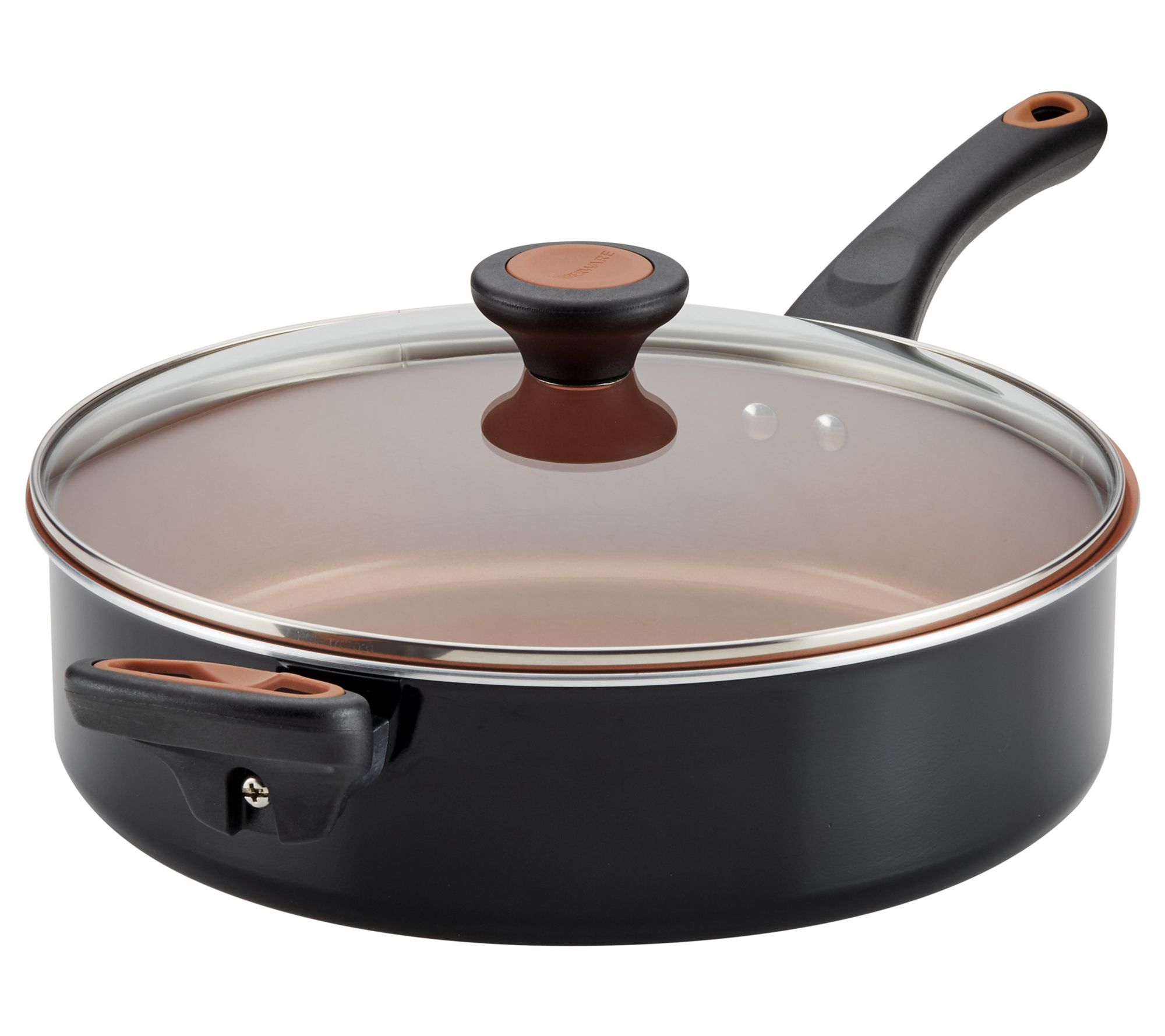 Farberware Glide Saute Pan with Lid and Handle,4-Quart