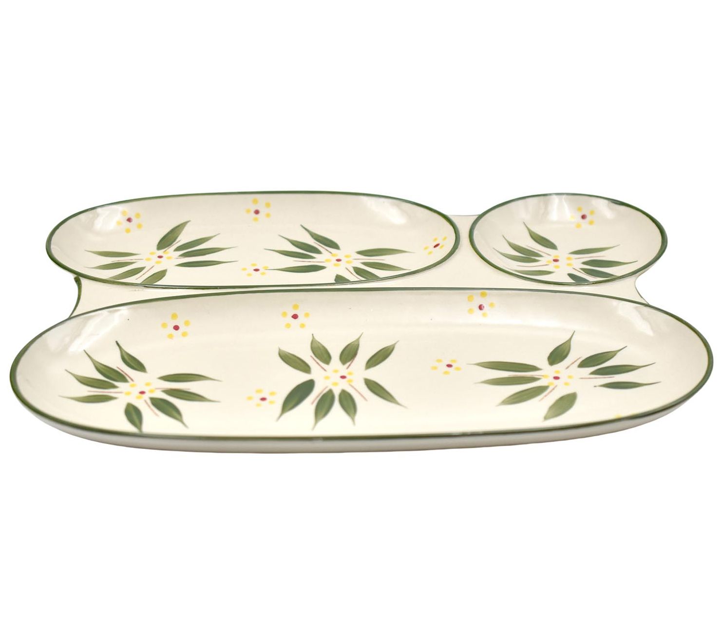 Temp-tations Old World 3-Section Snack Tray