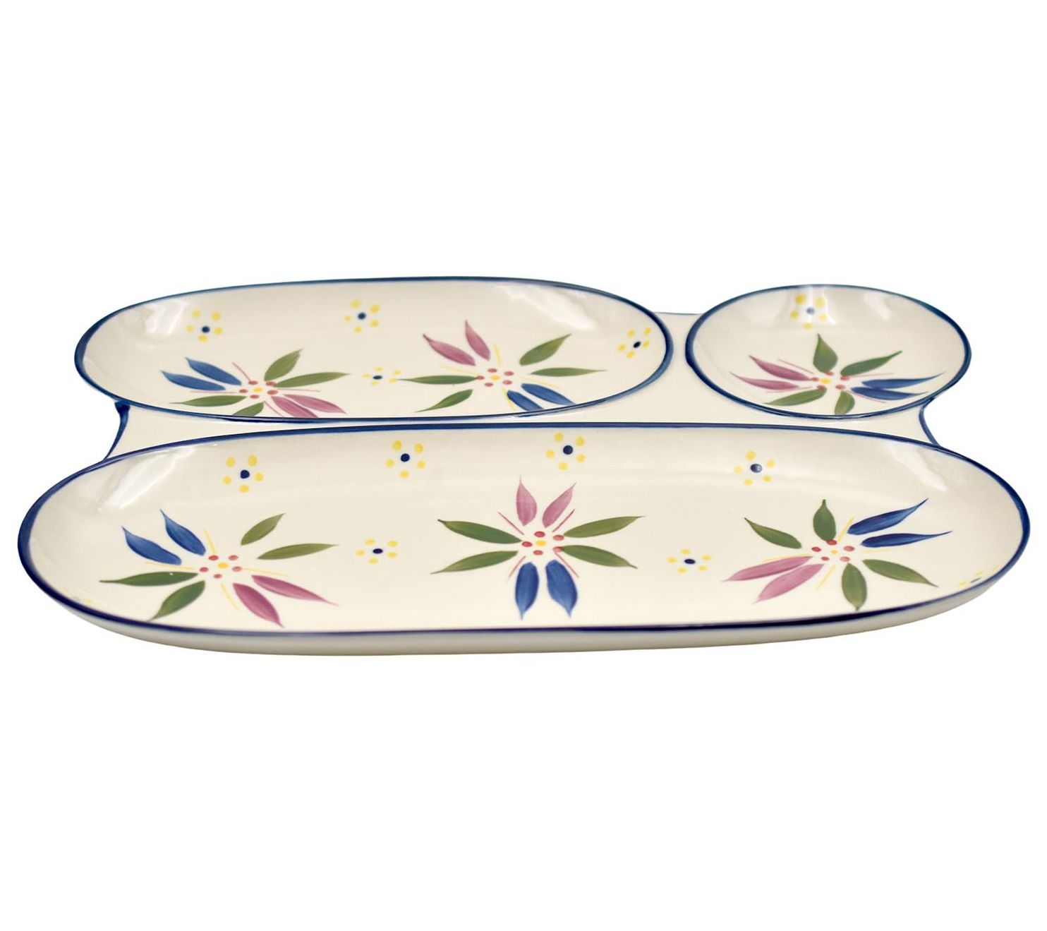 Temp-tations Old World 3-Section Snack Tray