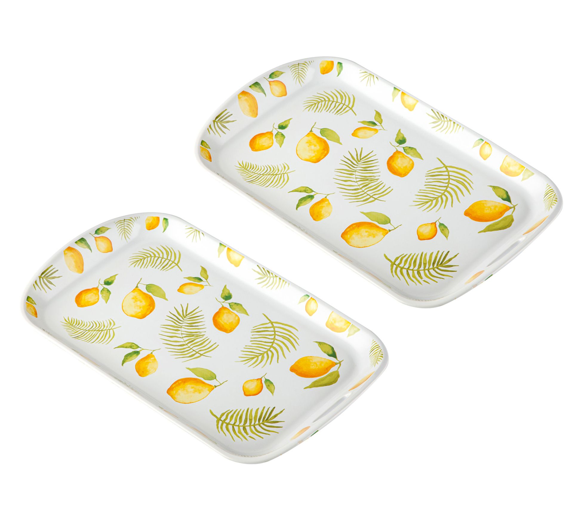 Temp-tations Seasonal Set of (2) 16" Shallow Trays