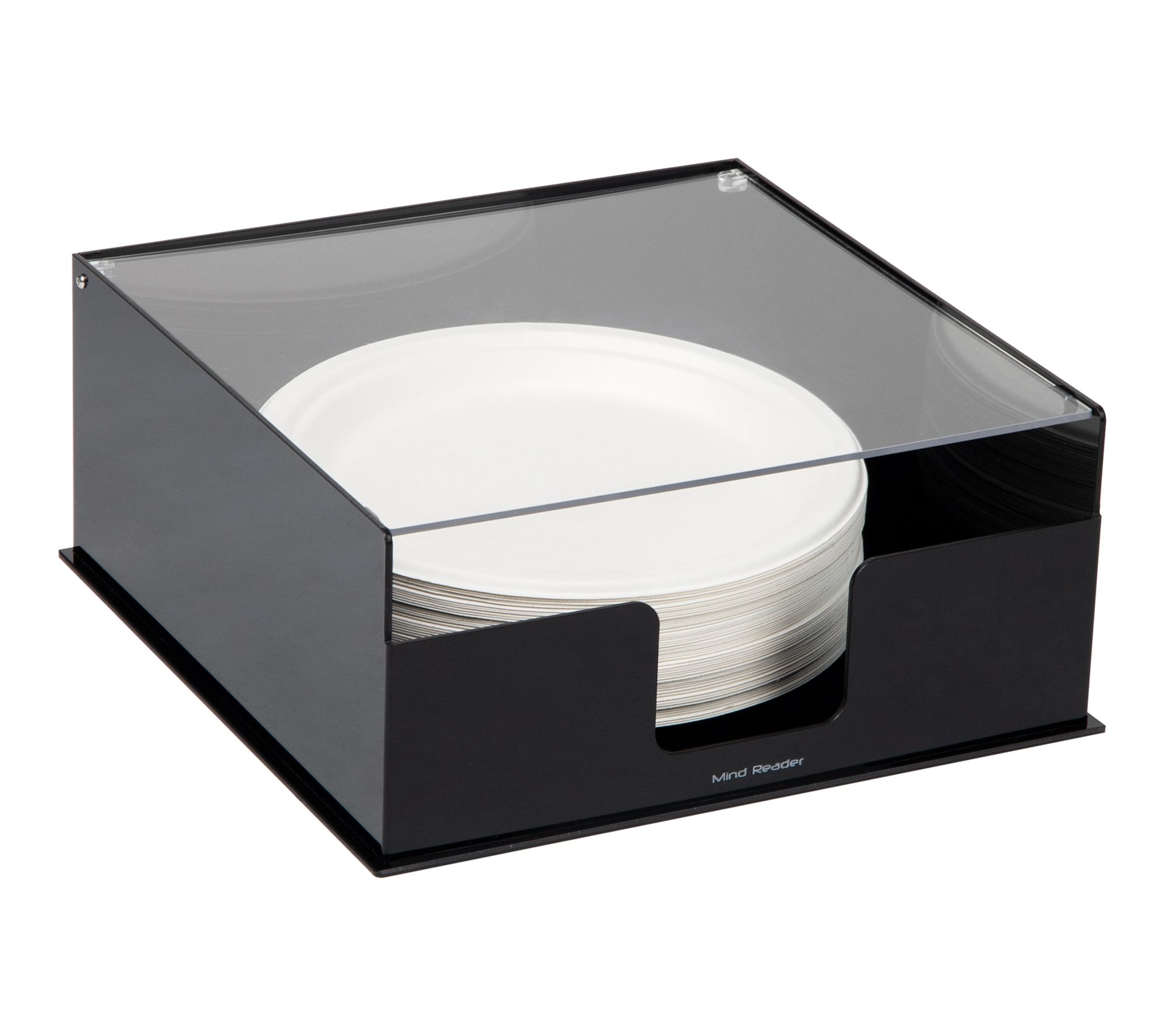 Mind Reader Paper Plate Covered Dispenser Holder