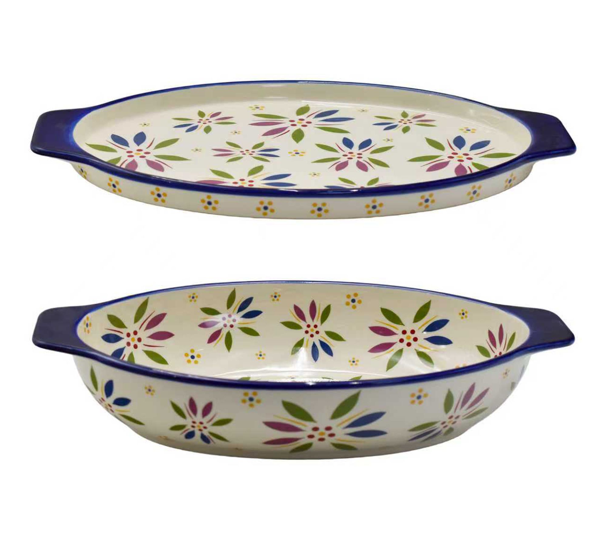 Temp-tations 3-qt Shallow Casserole Dish with Lid-It