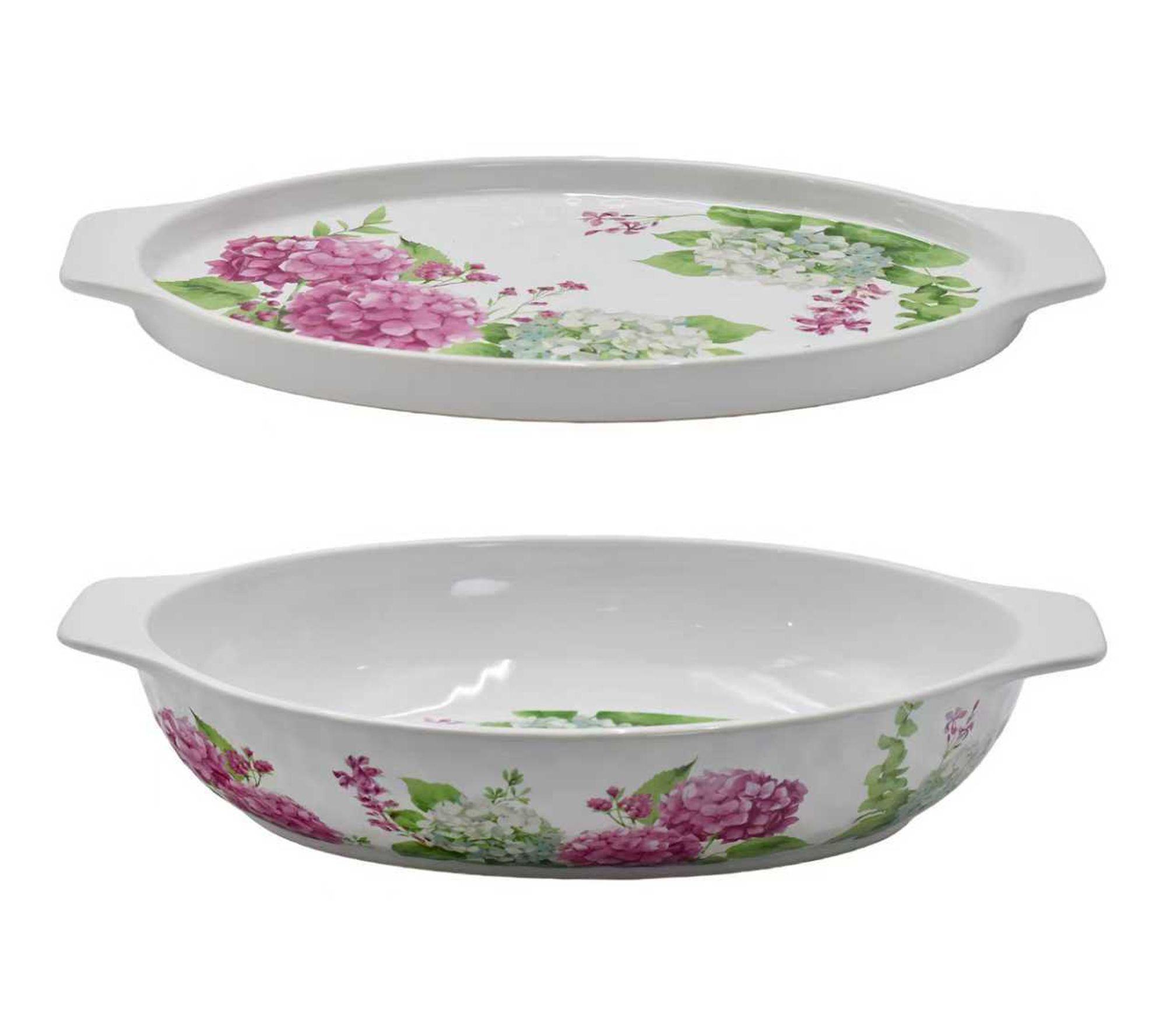 Temp-tations 3-qt Shallow Casserole Dish with Lid-It