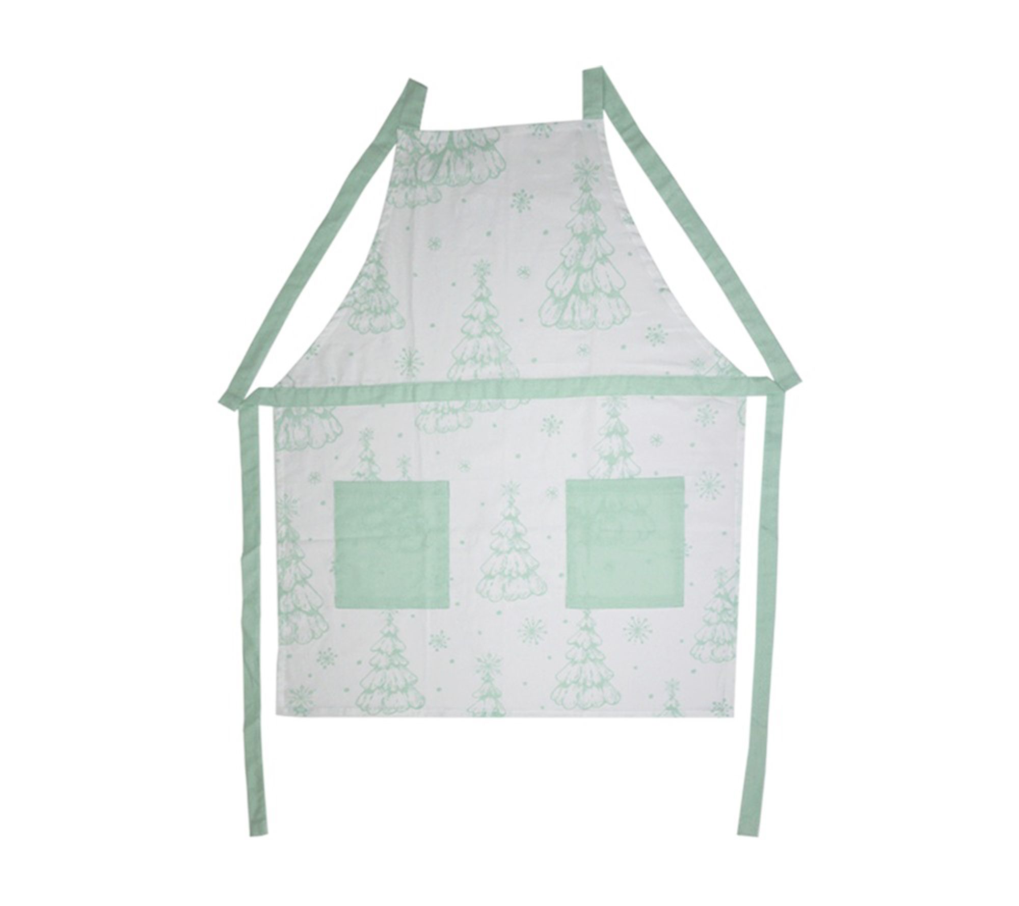 "As Is" Temp-tations Seasonal 35"x28" Printed Apron w/Pockets