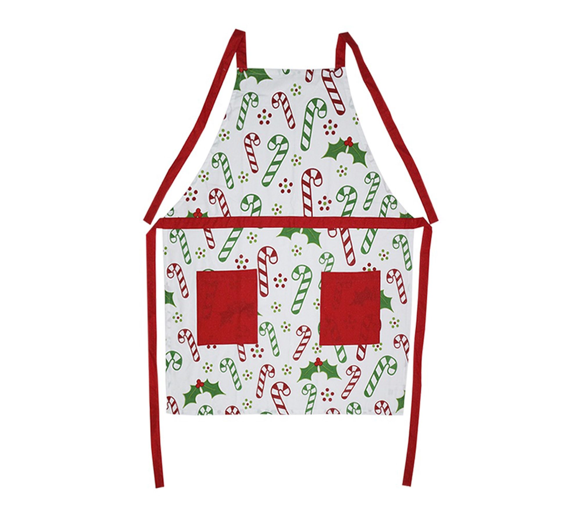 "As Is" Temp-tations Seasonal 35"x28" Printed Apron w/Pockets