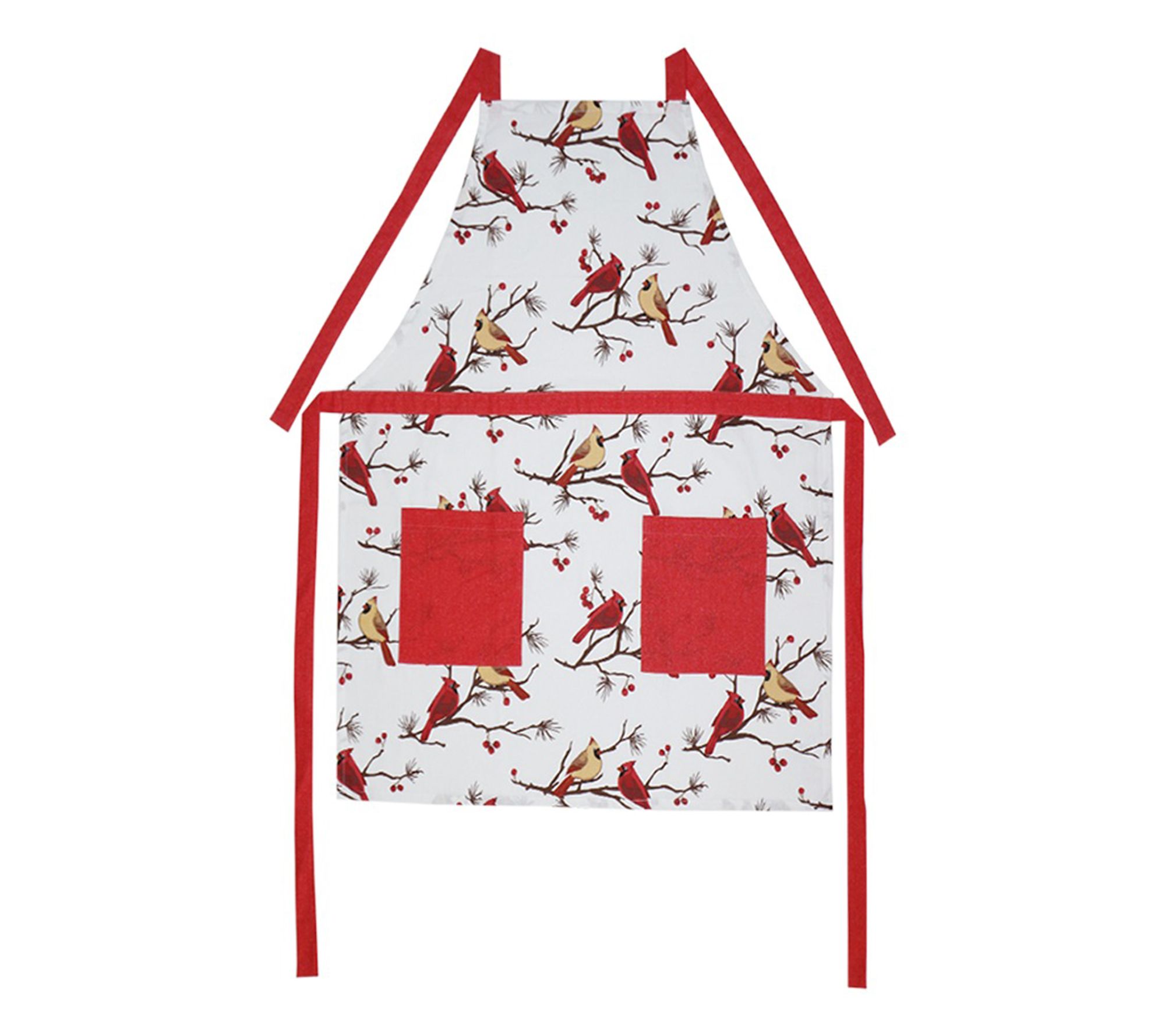 "As Is" Temp-tations Seasonal 35"x28" Printed Apron w/Pockets