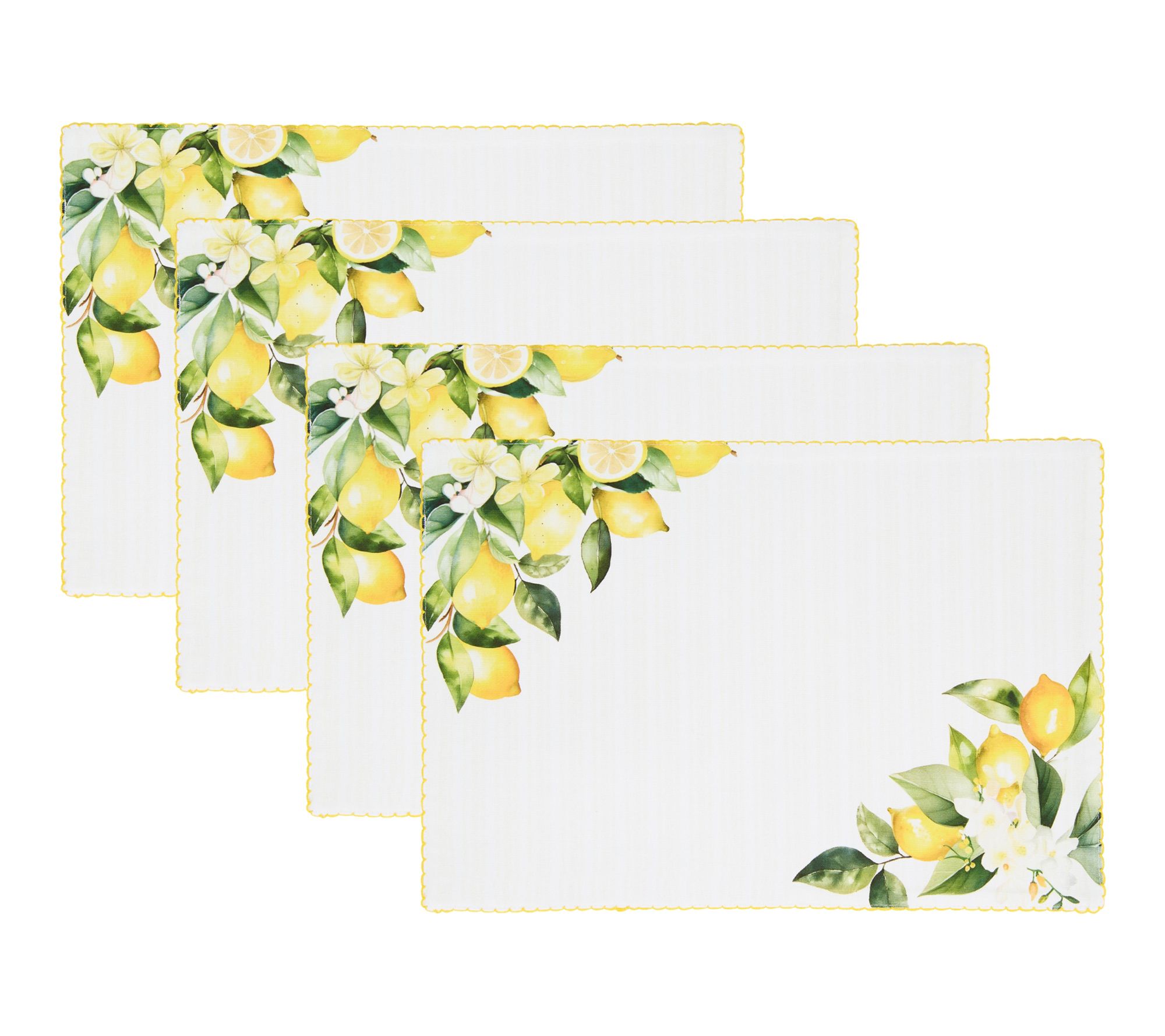 Design Imports Lemon Grove Printed Placemat S/4