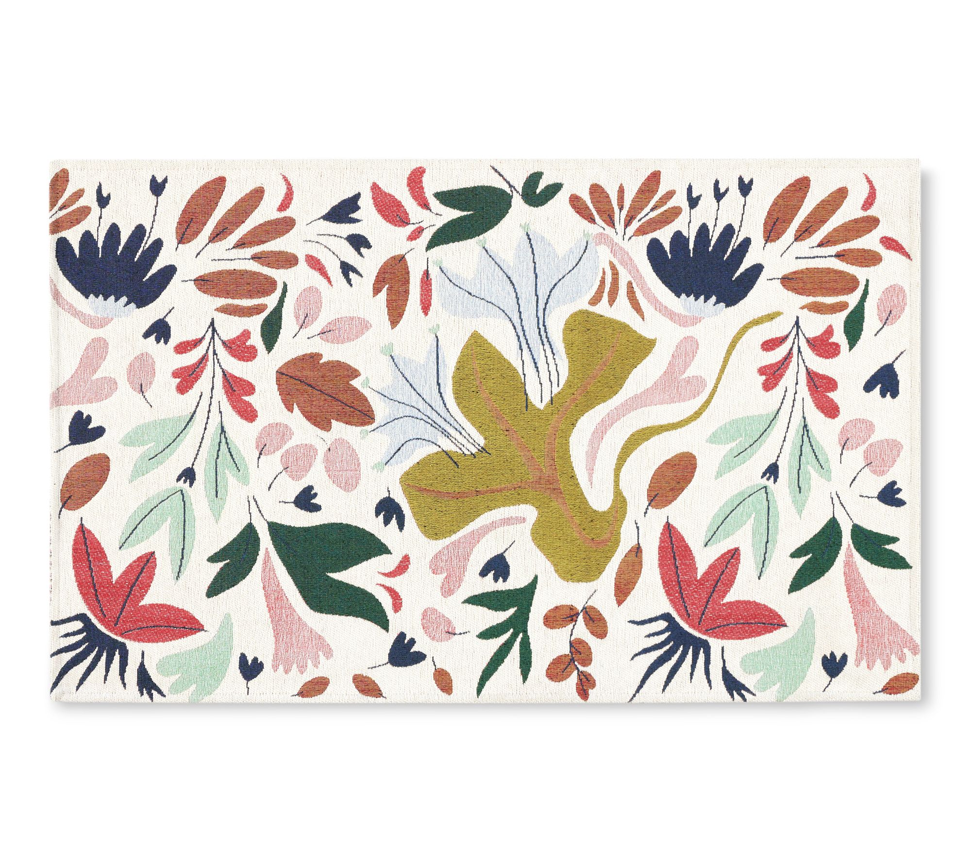TCLI Livie Flor al Drip Washabl e 24"x40" Kitch en Mat