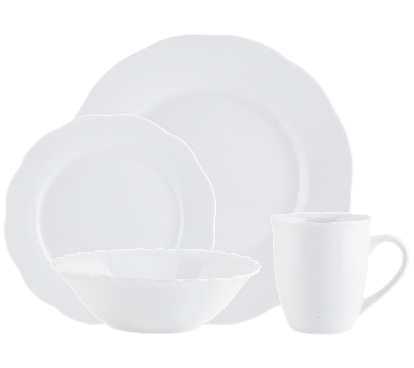 Godinger Inglenook Plain 16 Piece Dinnerware Se