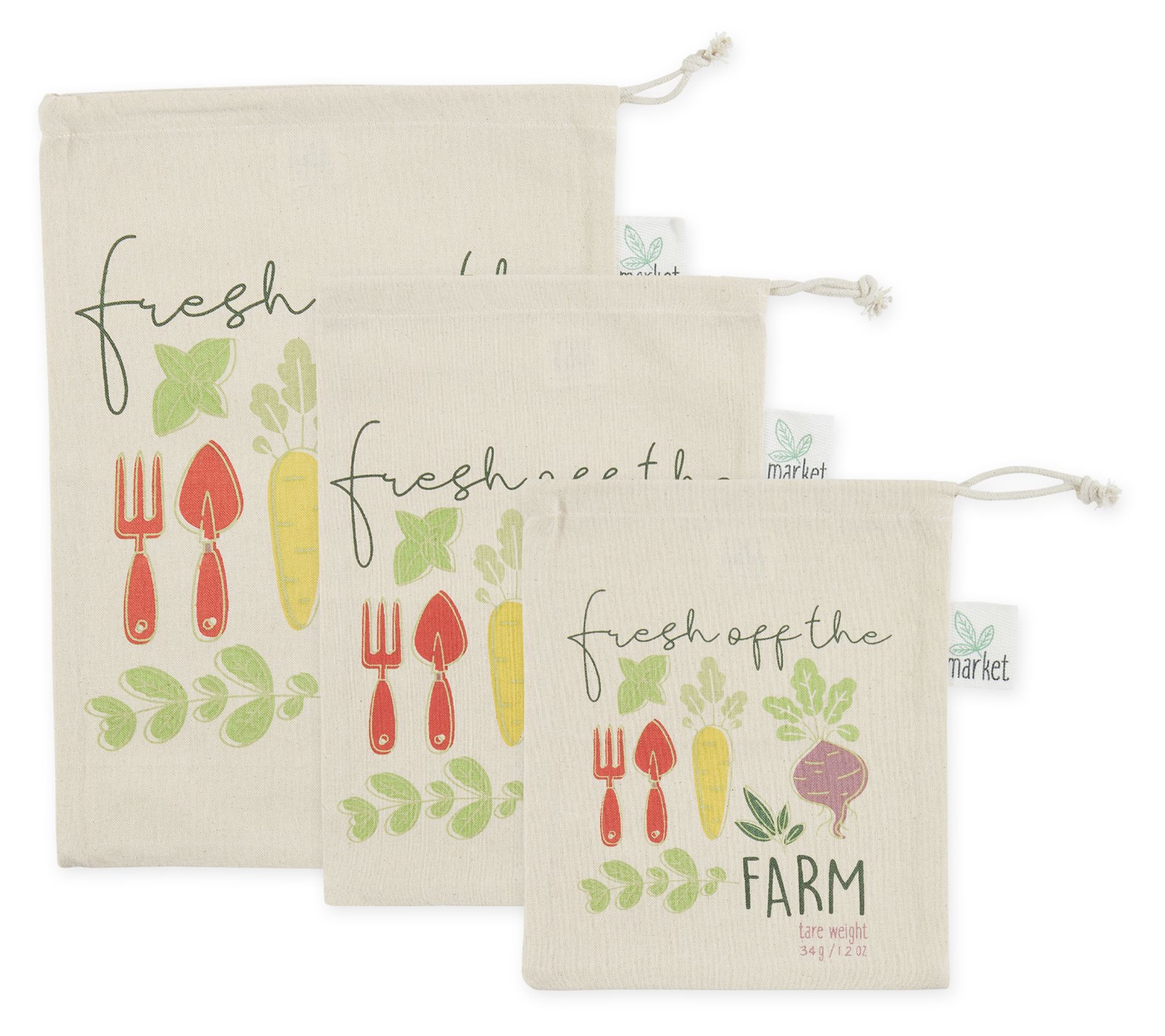 Farmers Market - Dish Towel Set of 3