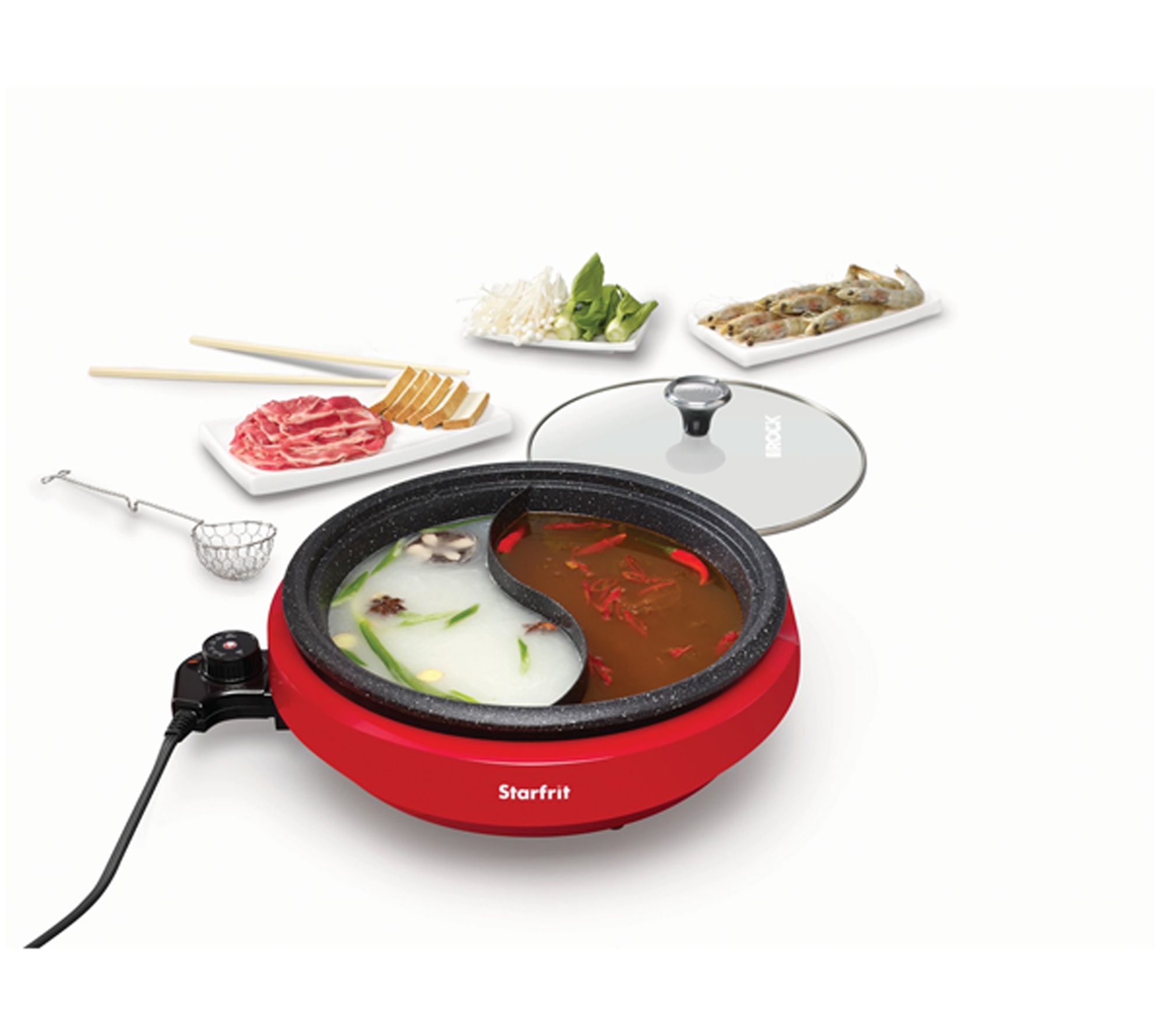 Aroma Dual Sided Stainless Steel Hot Pot