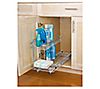 Smart Design 2-Tier Medium Pull Out Cabinet She lf, 2 of 3