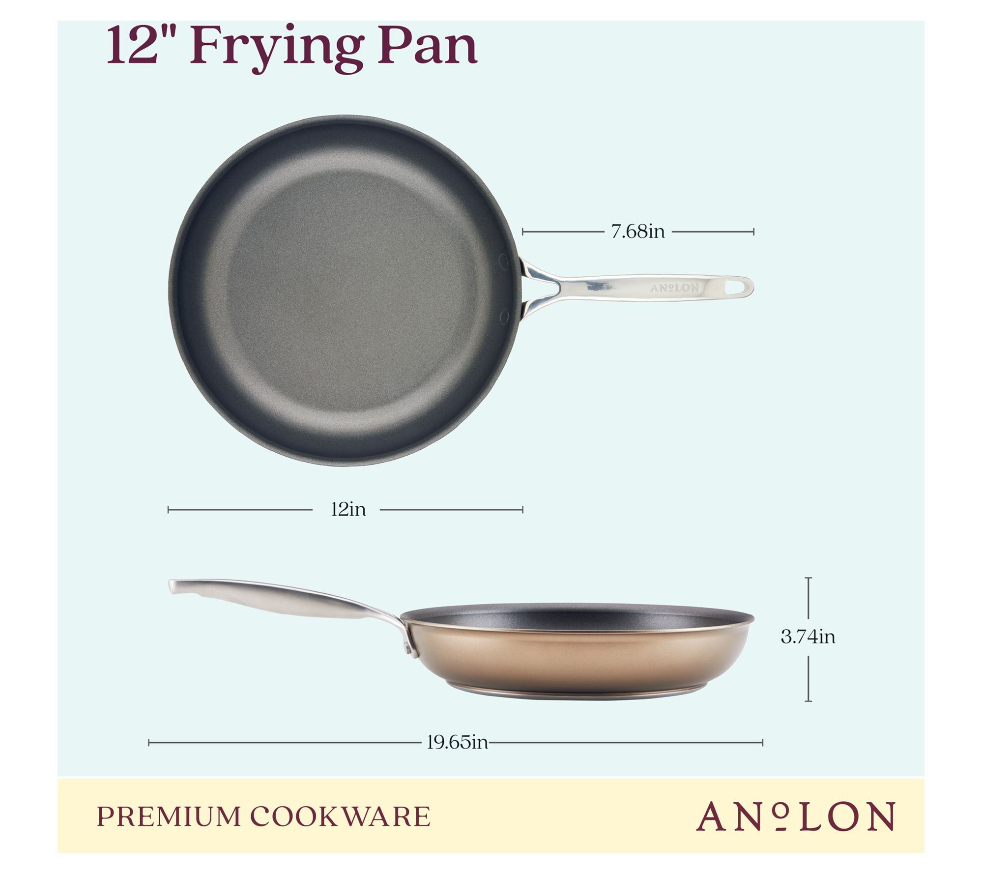 Anolon Ascend Hard Anodized Nonstick Frying Pan 10-Inch