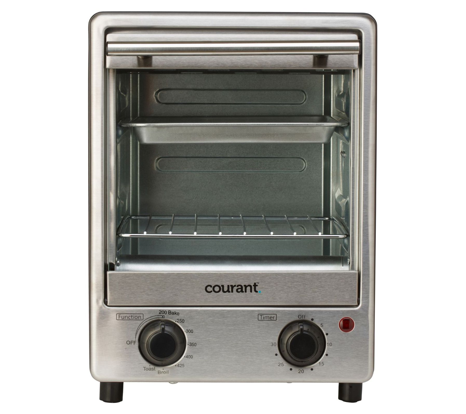 4 Slice Small Toaster Oven Countertop, 12L with 30-Minute Timer, 3