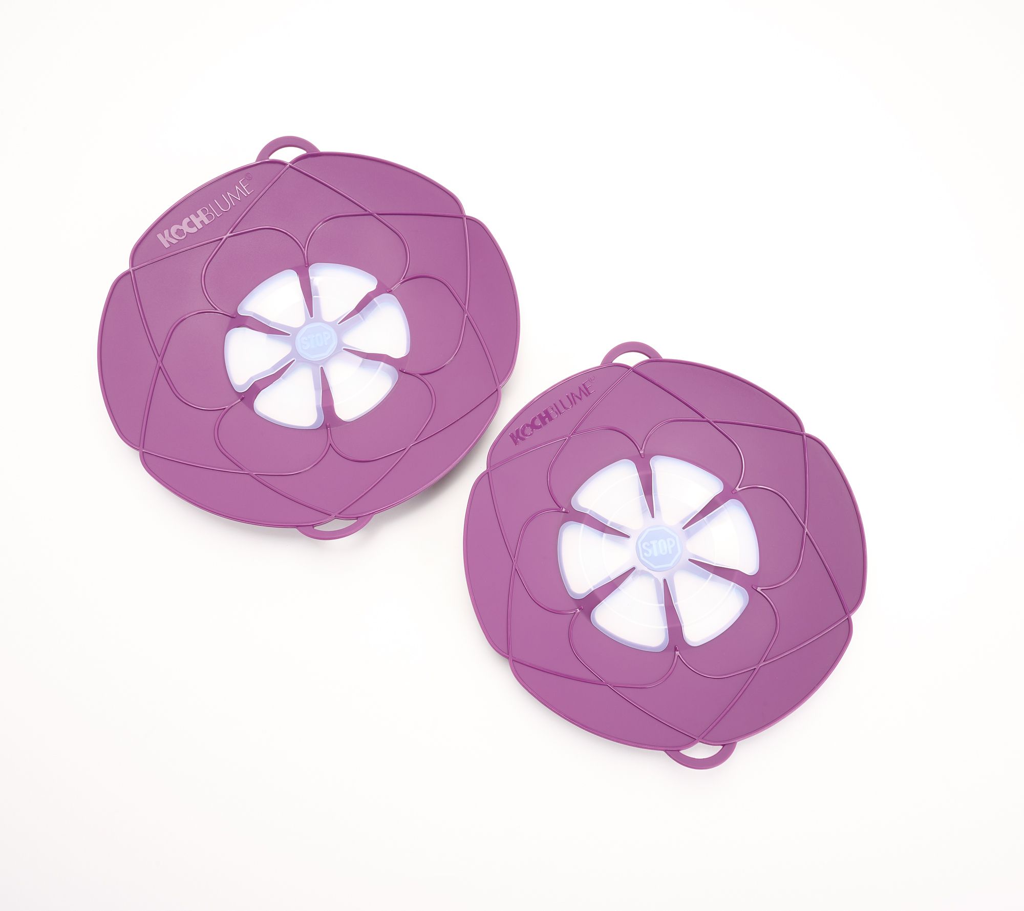 Kochblume Set of 2 Silicone Spill Stopper Lids