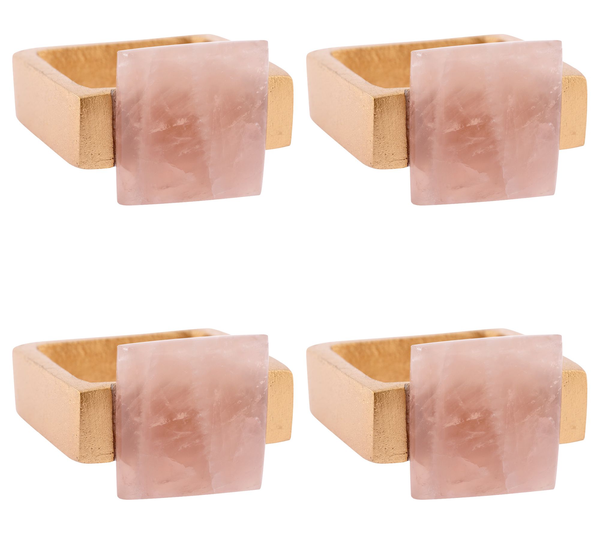 Karma Quartz Napkin Rings (Set of 4)