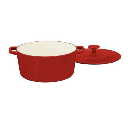 Rachael Ray 3.5-qt Cast Iron Oval Covered Dutch Oven on QVC 