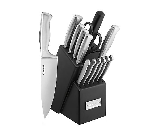 Cuisinart 15-pc Stainless Knife Set with 7" San toku Knife