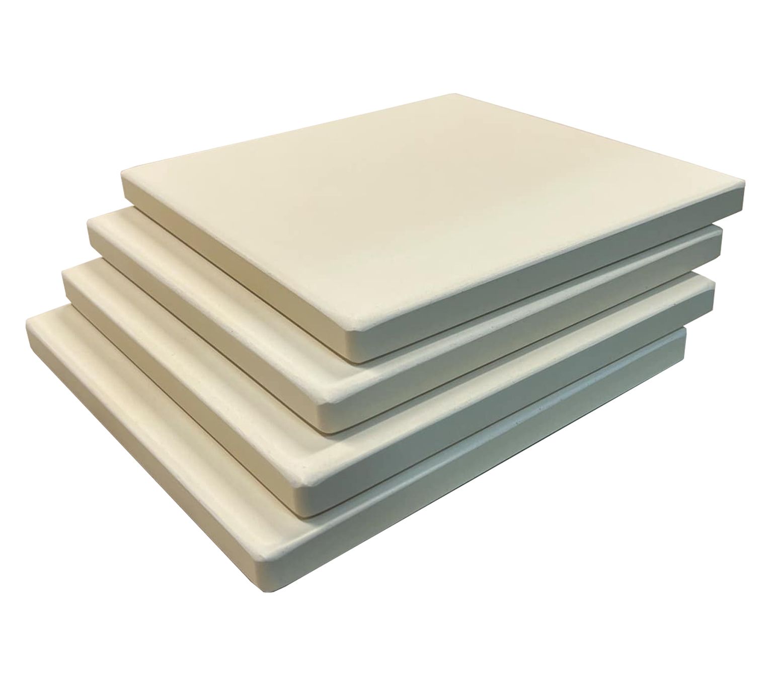 Old Stone Pizza Set of 4 Cordierite Square Pizza Stone