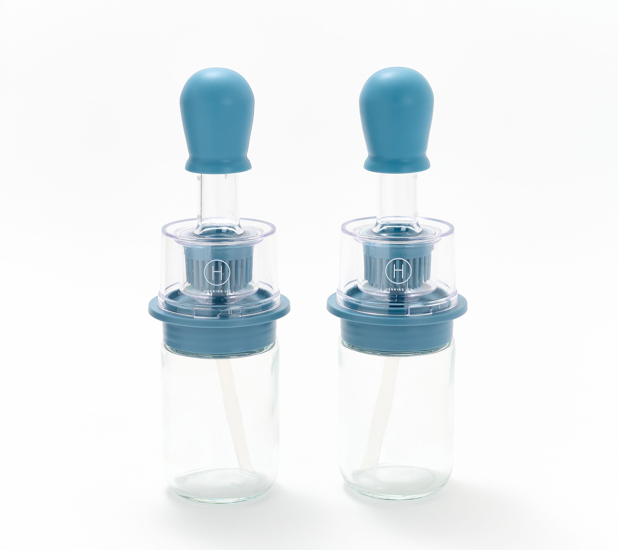 Henning Lee Set of 2 Basting Brushes w/ 6-oz Bottles