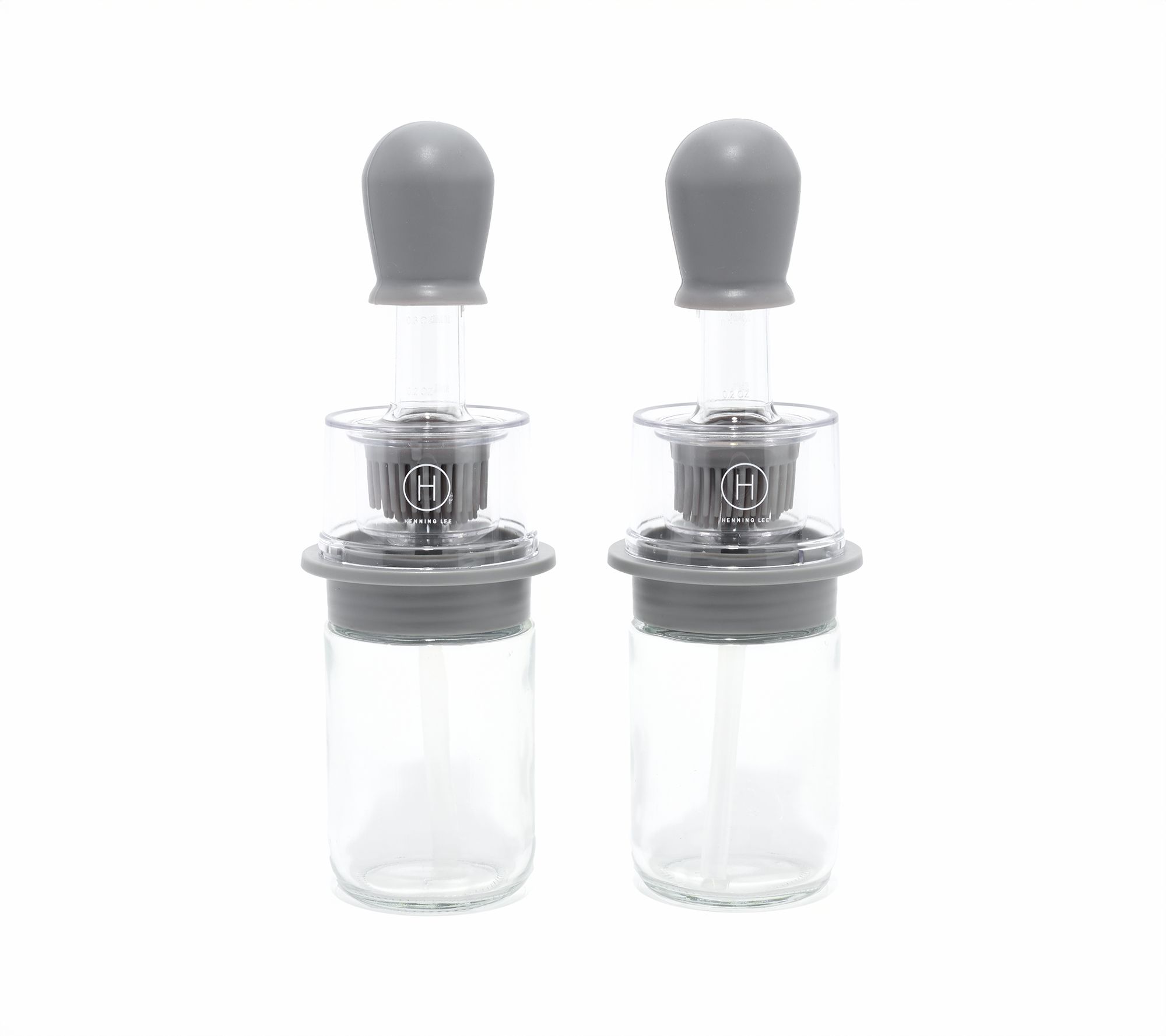 Henning Lee Set of 2 Basting Brushes w/ 6-oz Bottles
