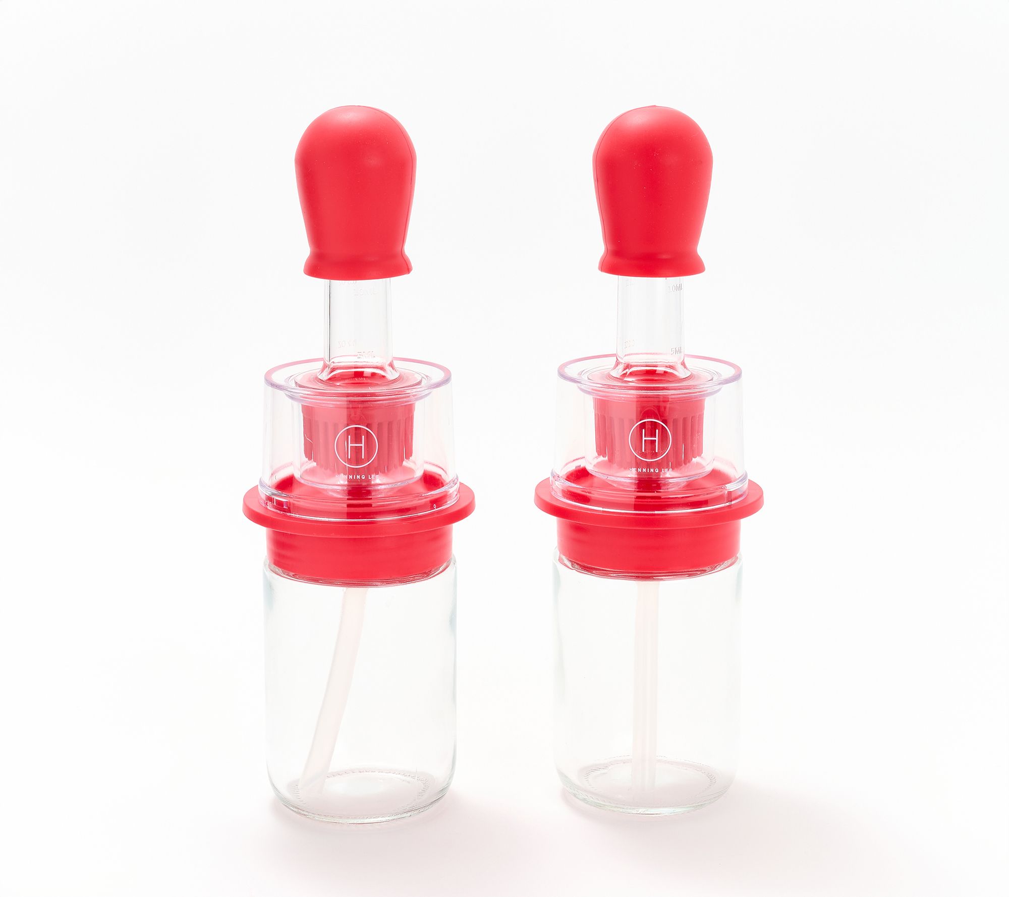 Henning Lee Set of 2 Basting Brushes w/ 6-oz Bottles