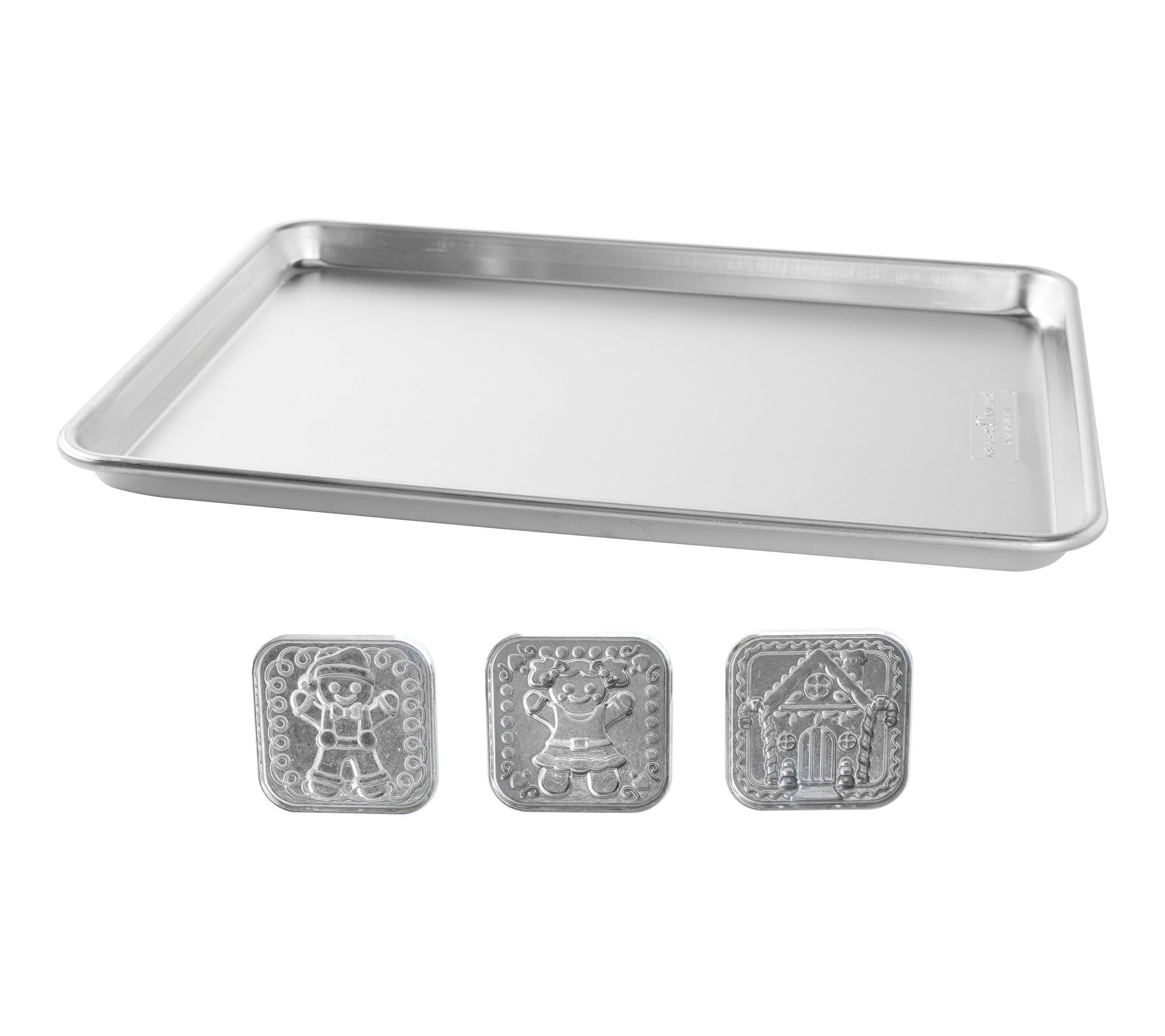 Nordic Ware Naturals 1/2 Sheet Pan & Gingerbread Cookie Stamps