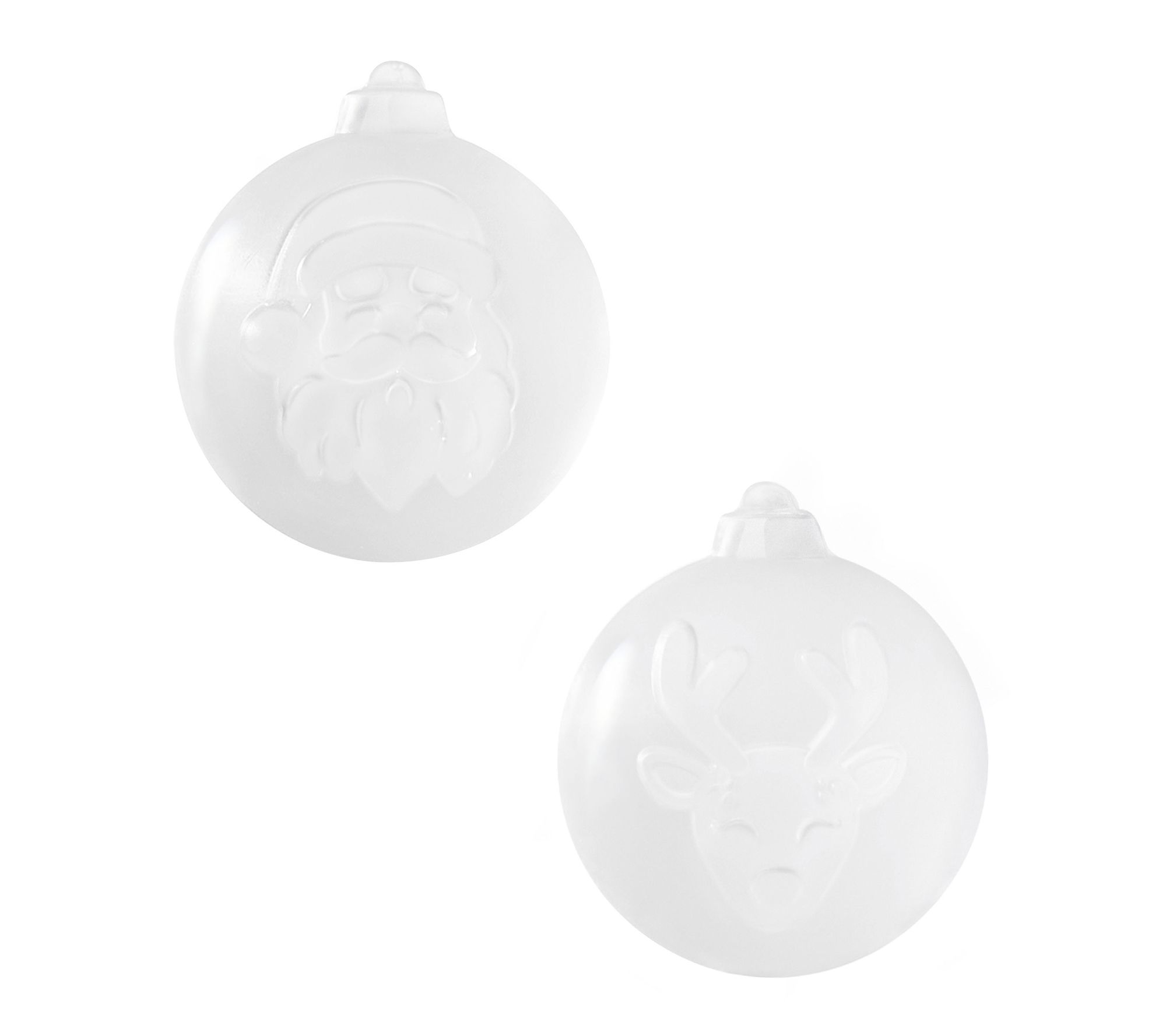 Tovolo Santa & Reindeer Ornament Ice Molds Setof 2
