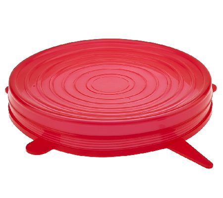 Set of 4 Flexible and Re-Usable Silicone Food Lids - QVC.com