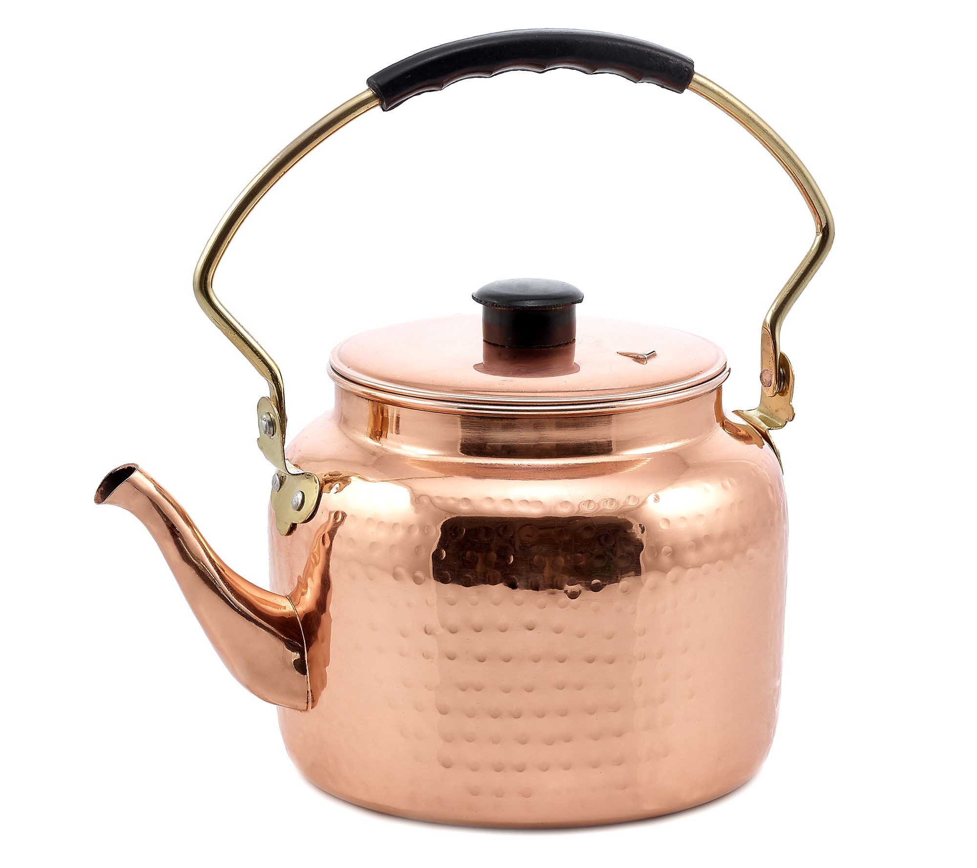 Old Dutch 2qt Hammered Copper Tea Kettle