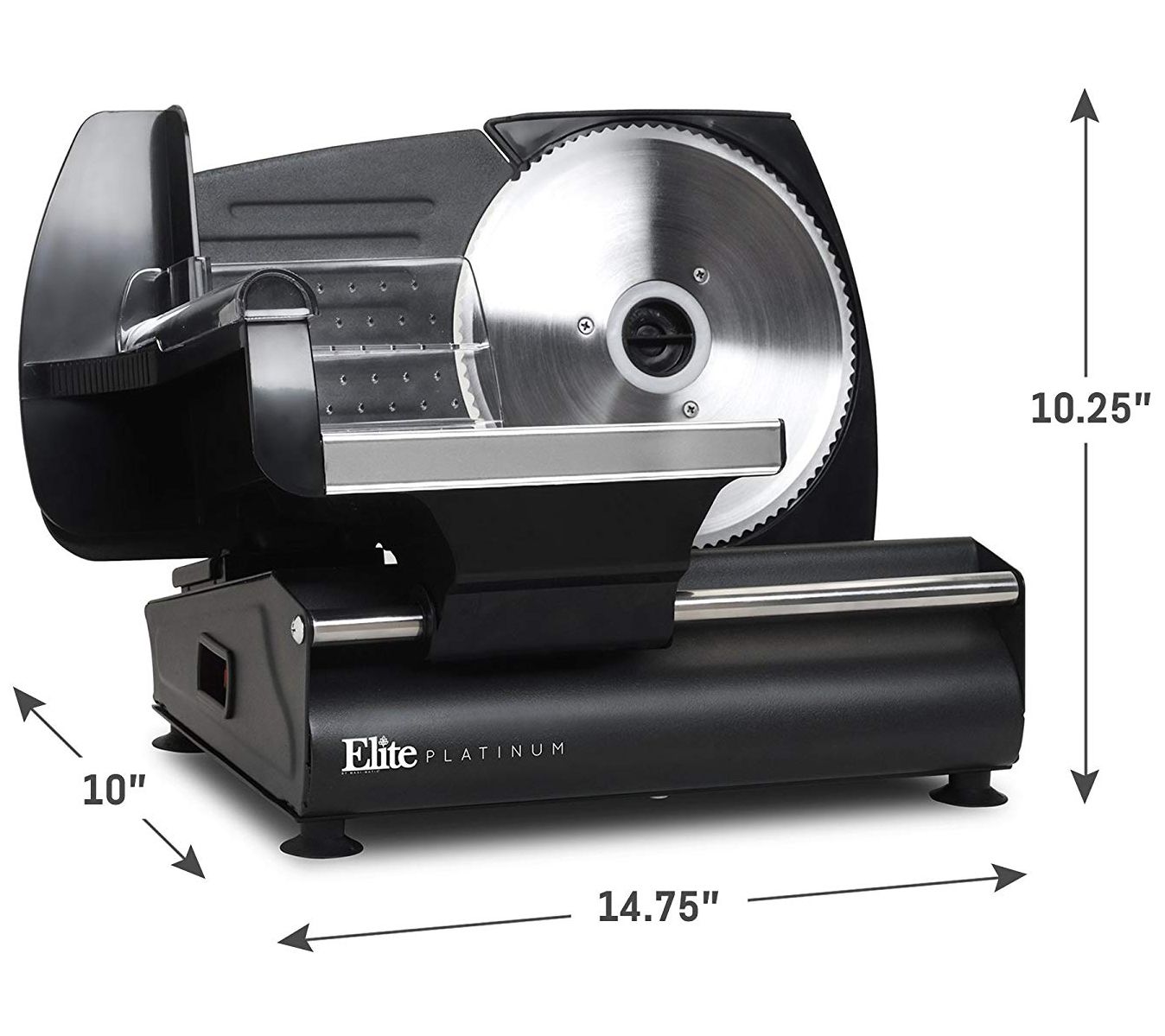 Elite Platinum Precision Electric Deli Food Meat Slicer - QVC.com